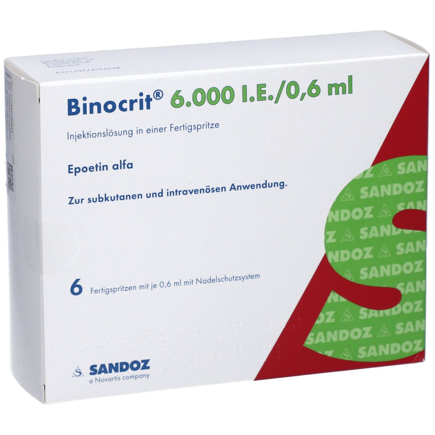 BINOCRIT 6.000 I.E./0,6 ml Inj.-Lsg.i.e.Fertigspr.