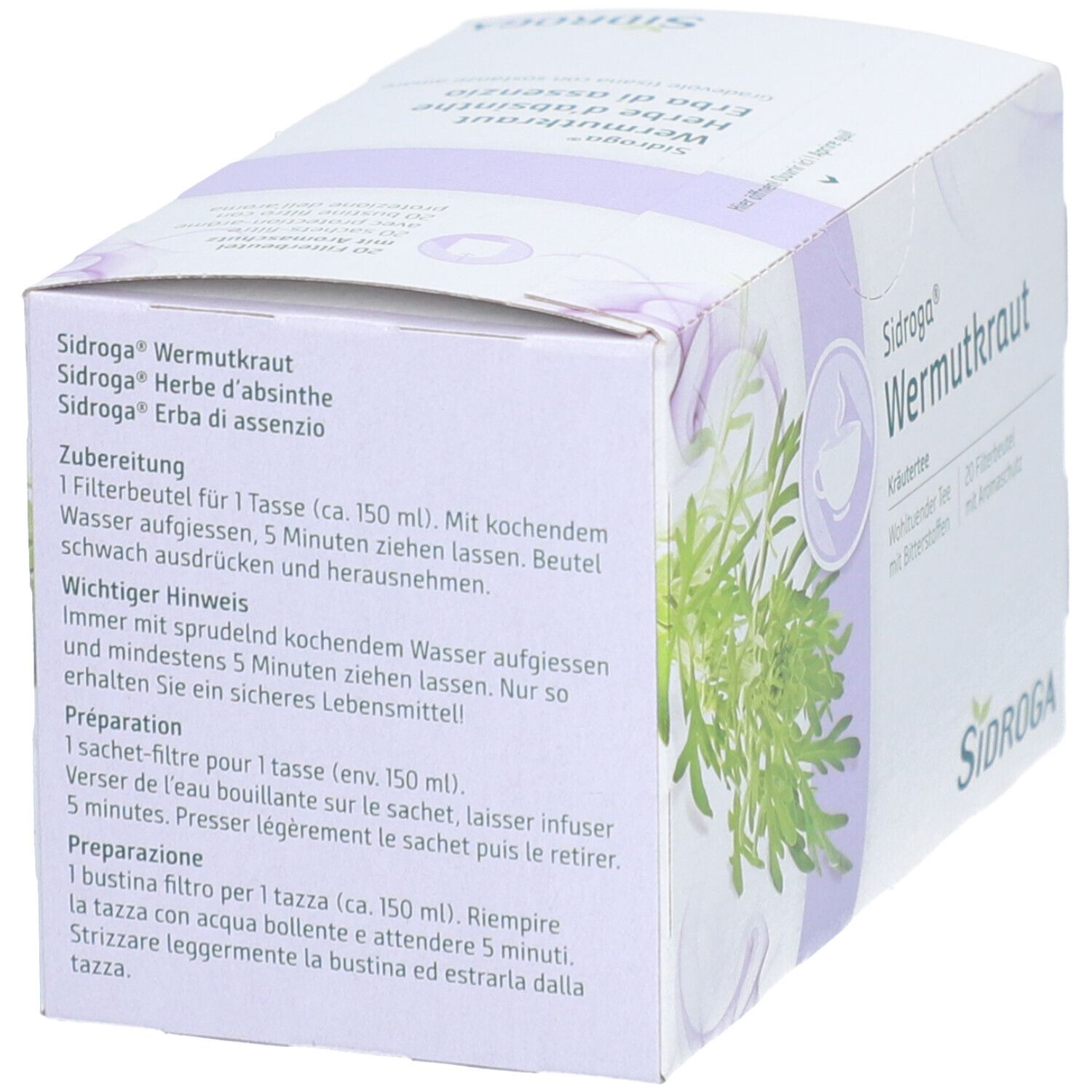 Sidroga Wermutkraut Tee Filterbeutel 20x1 g