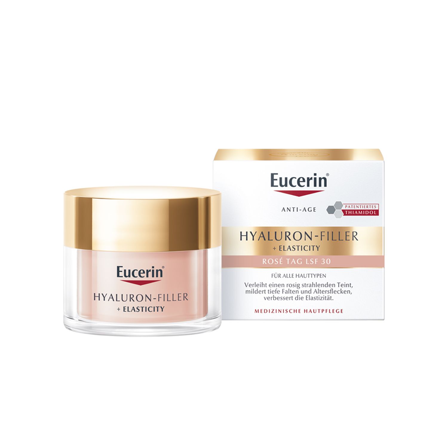Eucerin® Hyaluron-Filler + Elasticity Rosé Tag LSF 30 - Jetzt 20% sparen mit Code 'sommer20'