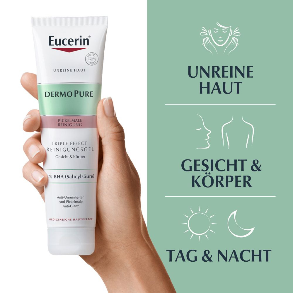 Eucerin® DermoPure Triple Effect Reinigungsgel - Jetzt 20% sparen mit Code "eucerin20"