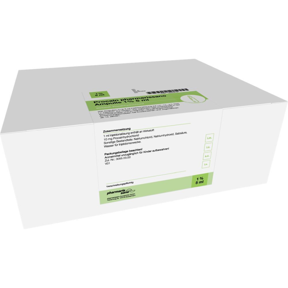 PROCAIN pharmarissano 1% Inj.-Lsg.Ampullen 5 ml