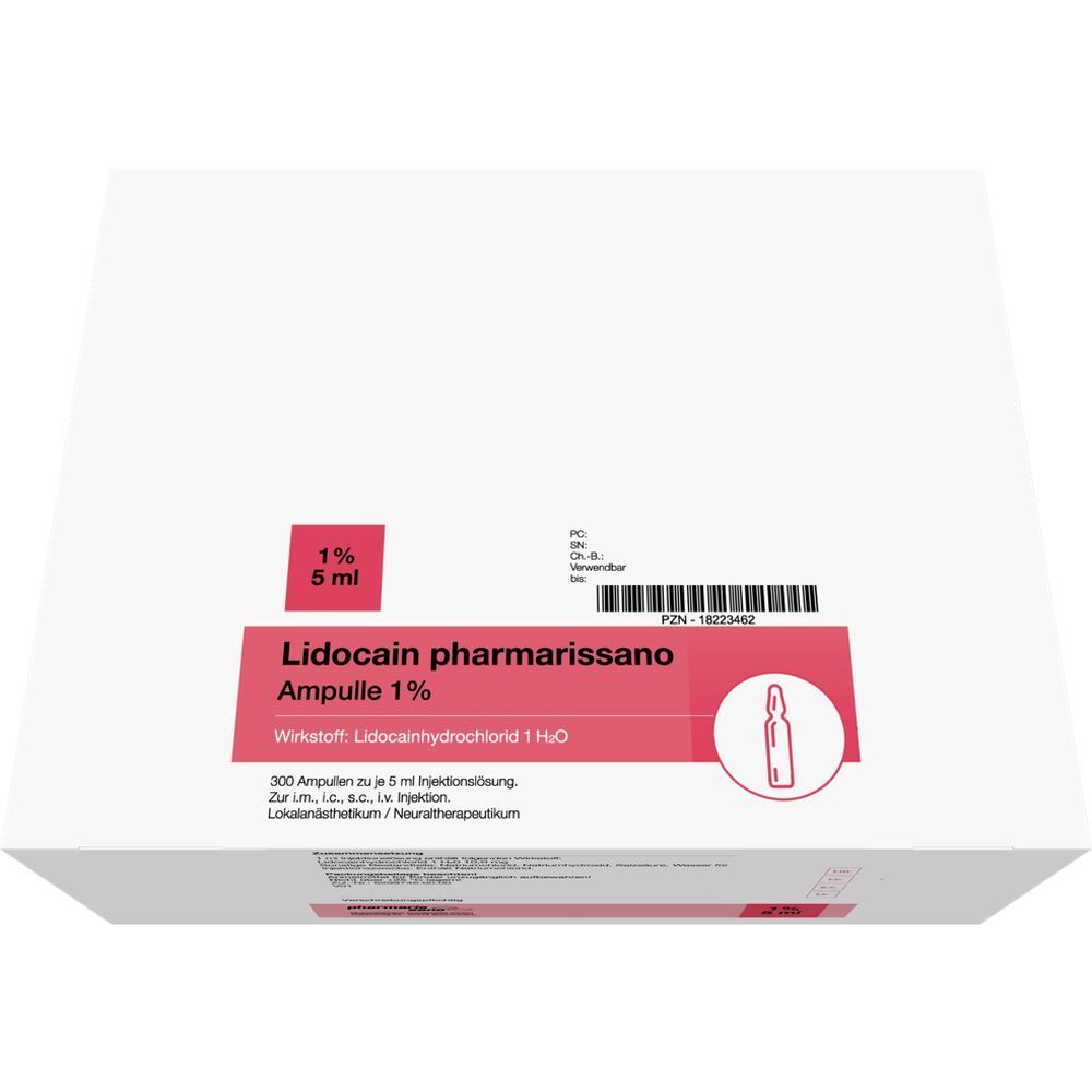LIDOCAIN pharmarissano 1% Inj.-Lsg.Ampullen 5 ml