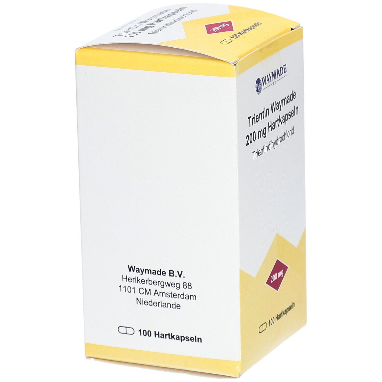 Trientin Waymade 200 mg Hartkapseln 100 St