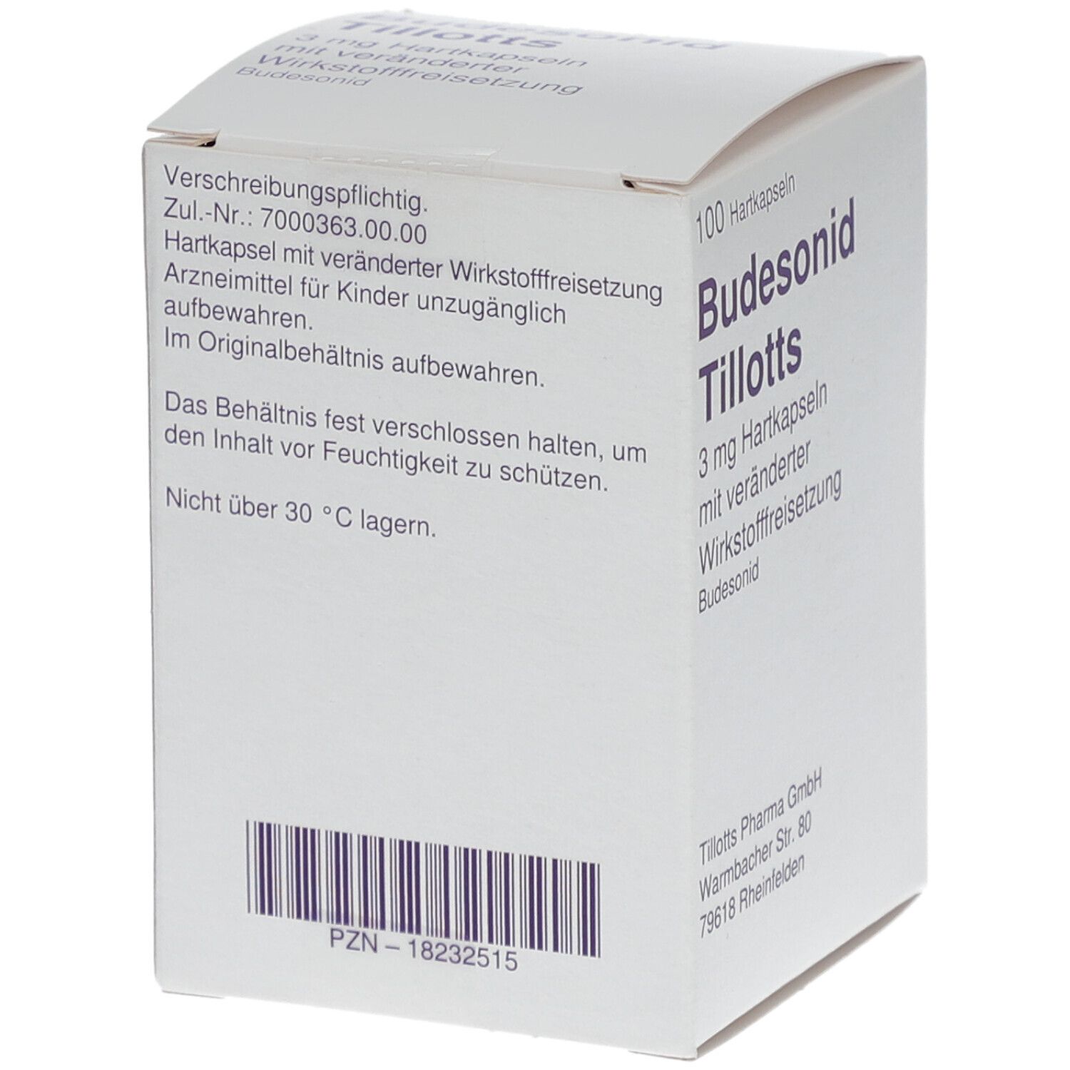 BUDESONID Tillotts 3 mg Hartk.m.verä.Wst.-Frs.