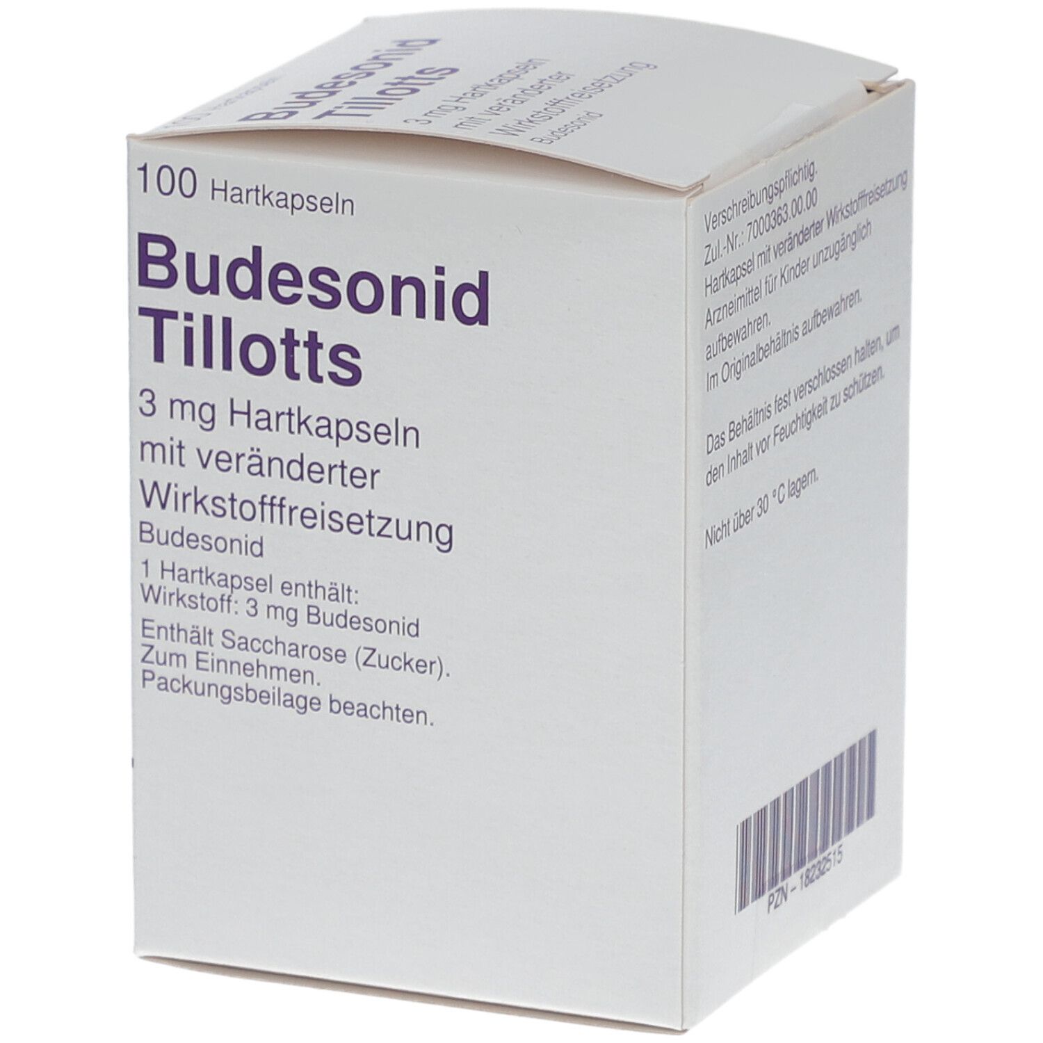 BUDESONID Tillotts 3 mg Hartk.m.verä.Wst.-Frs.