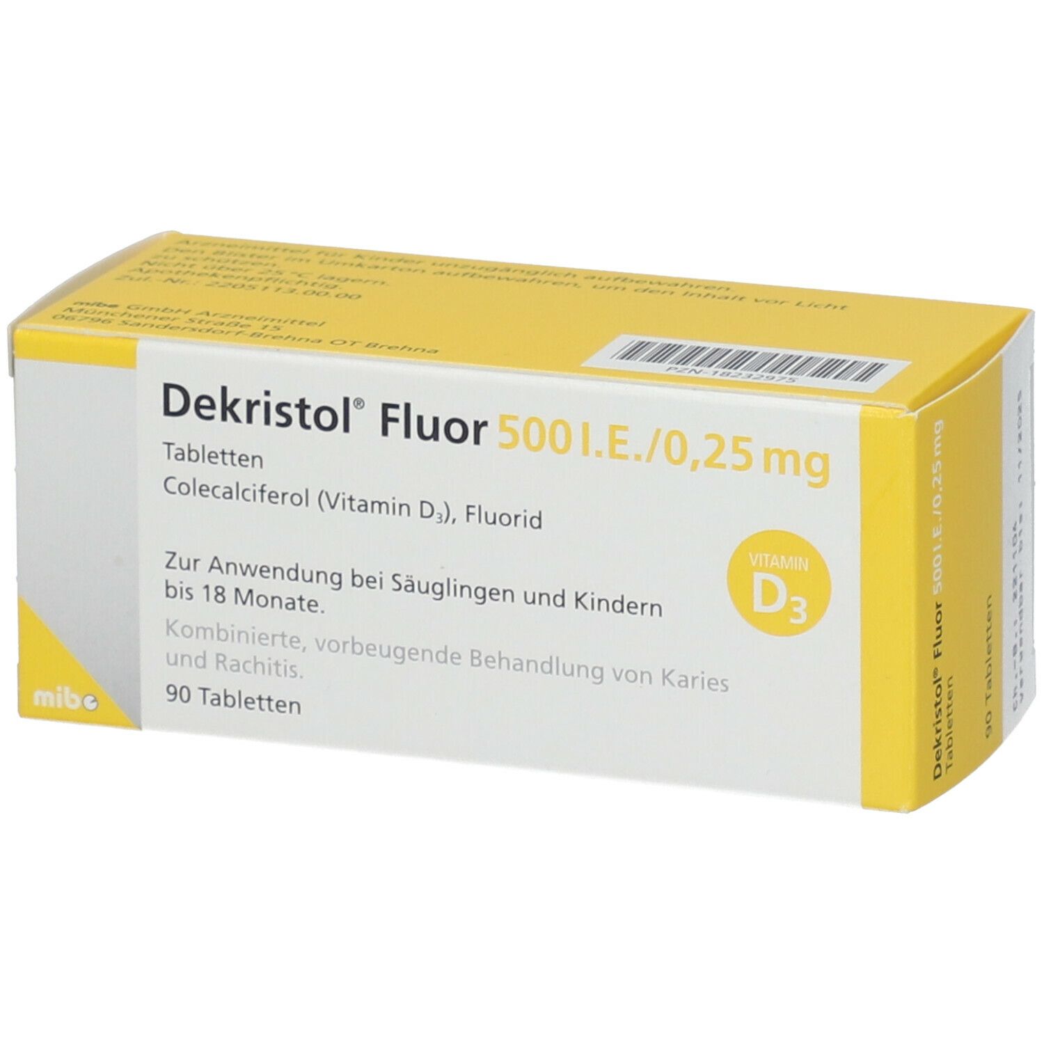 Dekristol Fluor 500 I.E. / 0,25 mg Tabletten