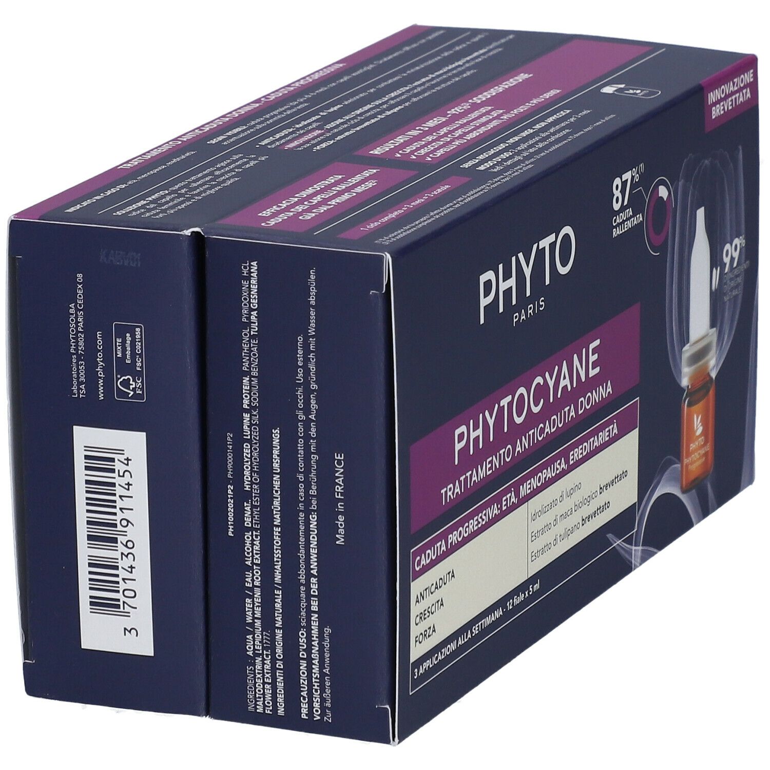 Phytocyane Kur progressiver Haarausfall Frauen 12x5 ml Konzentrat