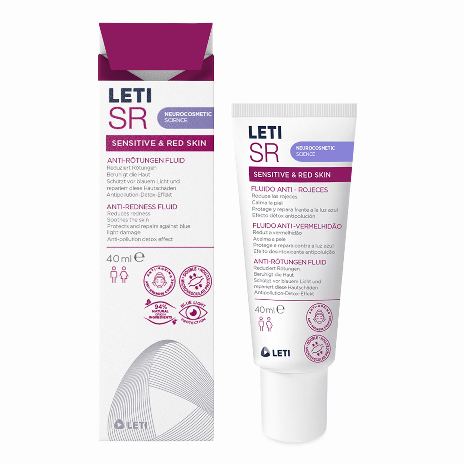 Leti SR Anti-Rötungen Fluid 40 ml Emulsion