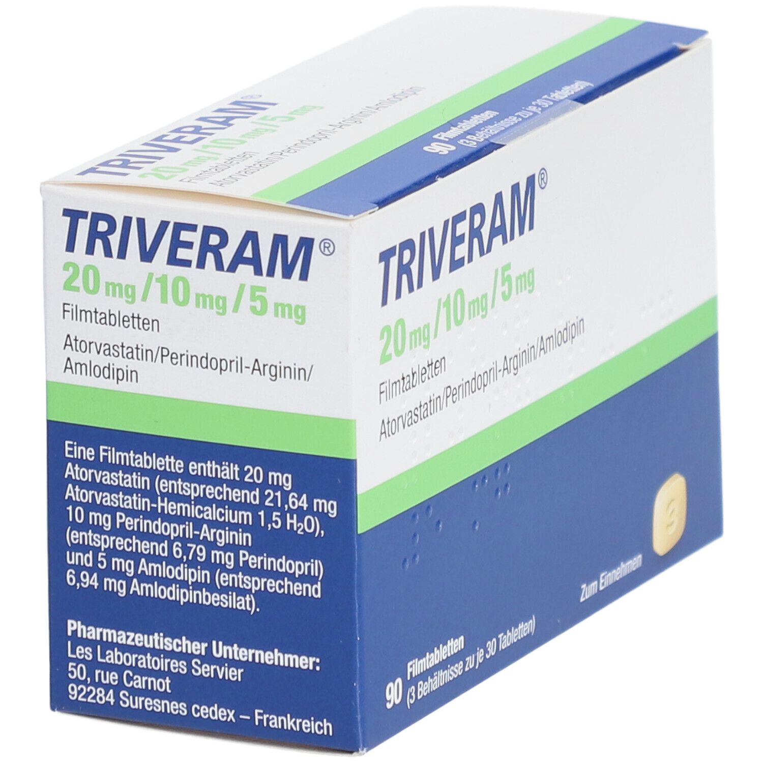 Triveram 20 mg/10 mg/5 mg Filmtabletten 90 St