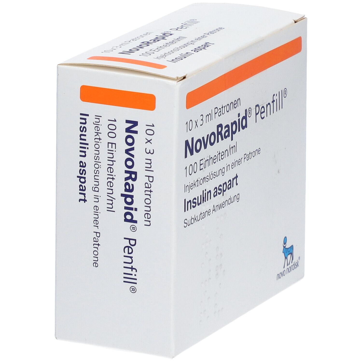 Novorapid Penfill 100 E/ml Inj.-Lsg.i.e.Patrone 10x3 ml Injektionslösung