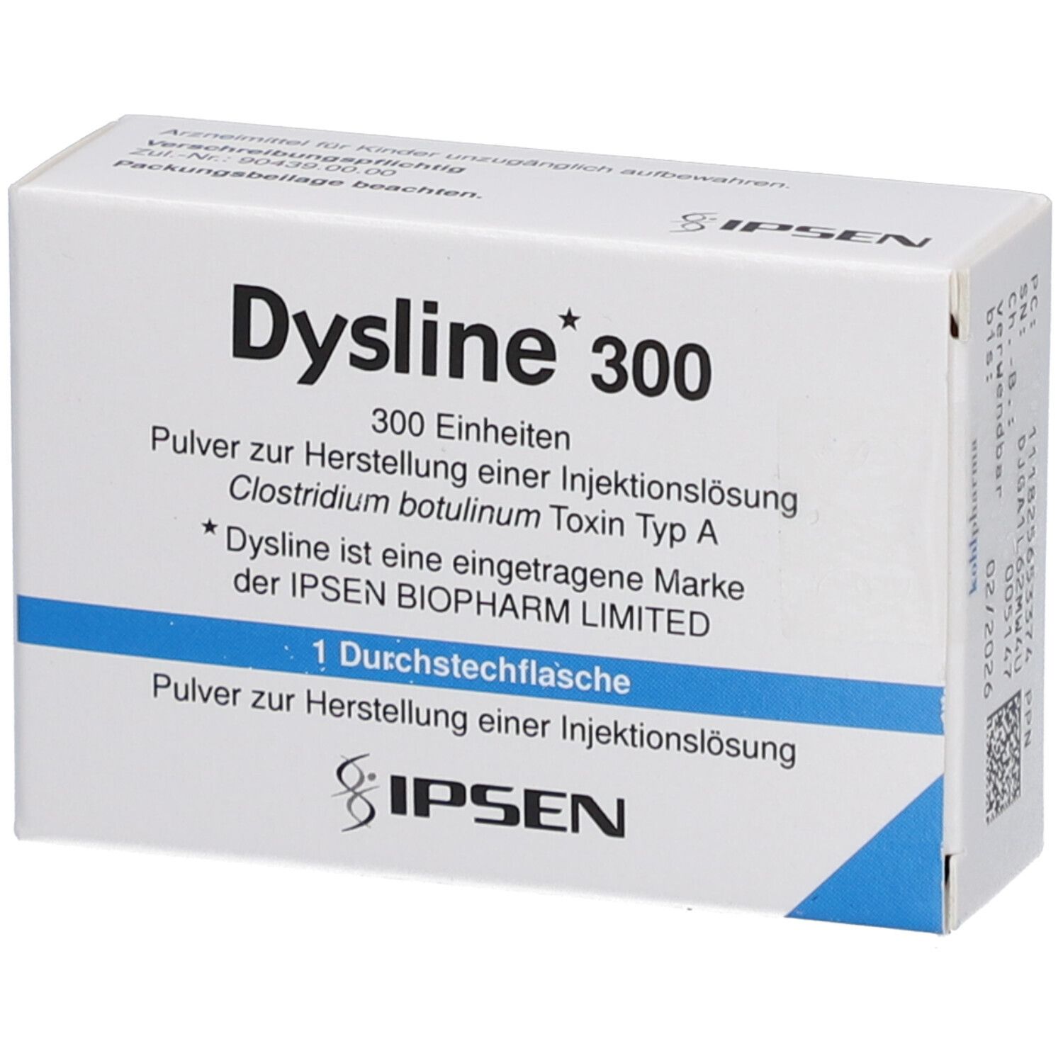 DYSLINE 300 Einheiten Pulver z.Herst.e.Inj.-Lsg.
