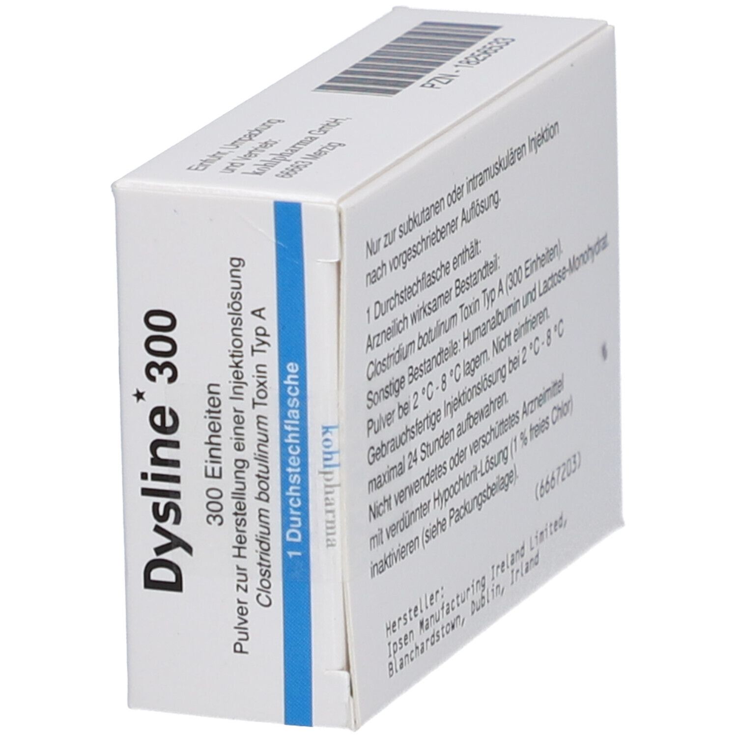 DYSLINE 300 Einheiten Pulver z.Herst.e.Inj.-Lsg.