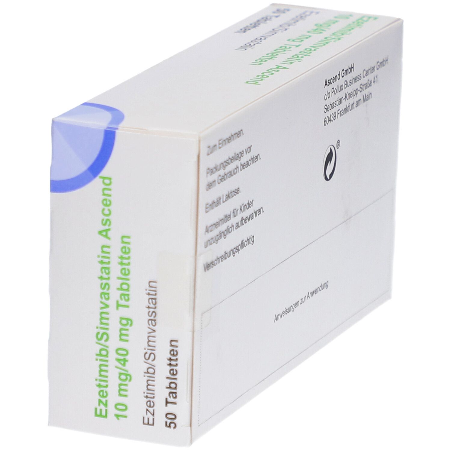 EZETIMIB/Simvastatin Ascend 10 mg/40 mg Tabletten
