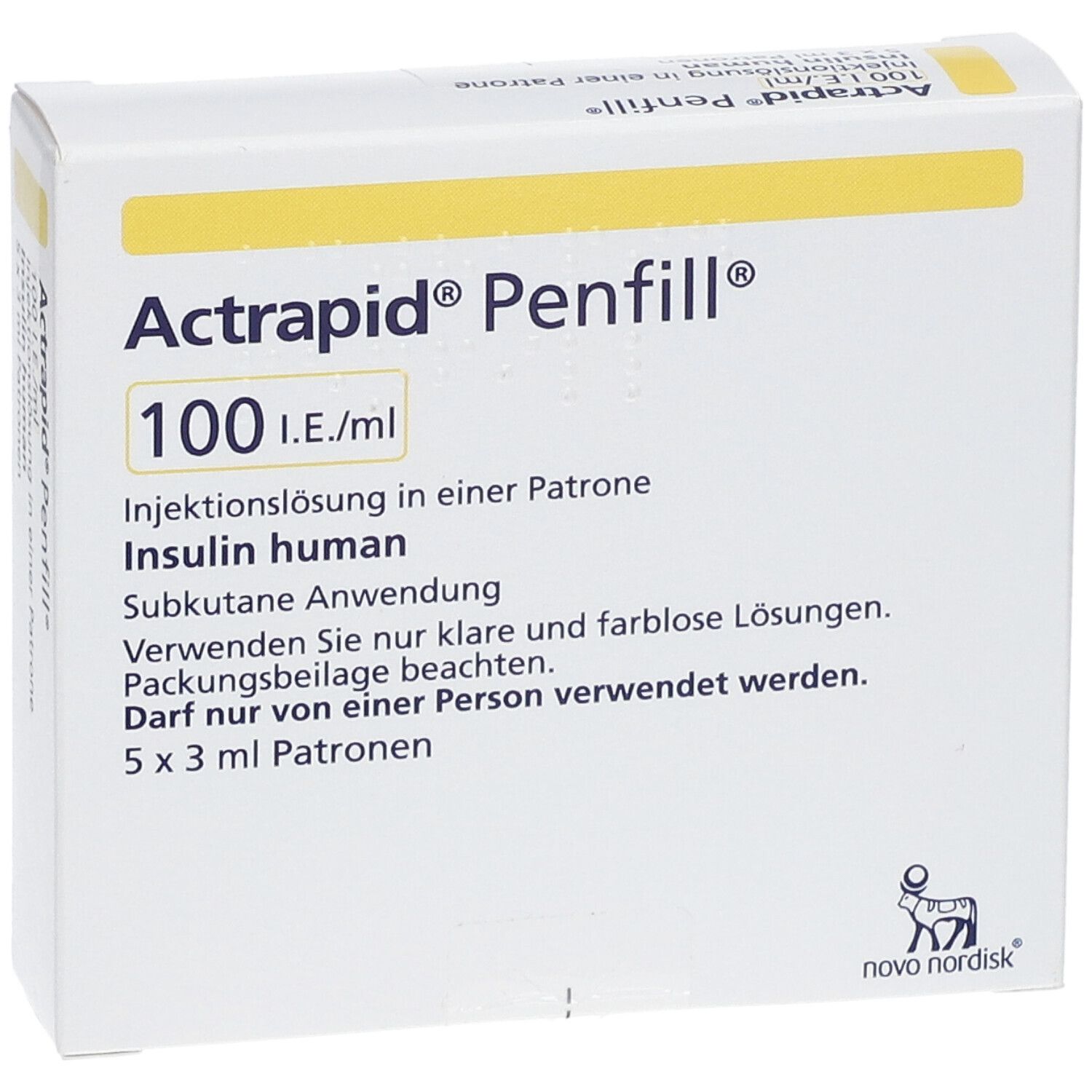 ACTRAPID Penfill 100 I.E./ml Inj.-Lsg.i.Patrone