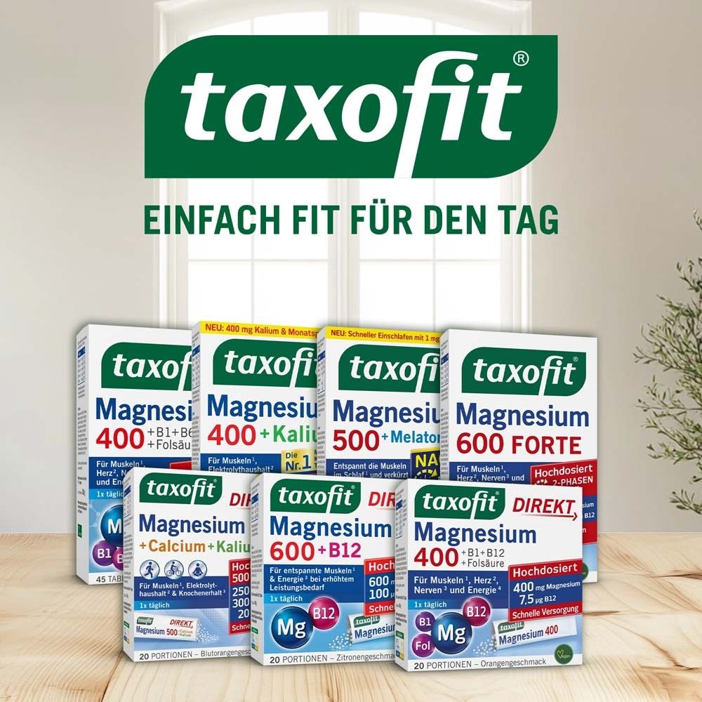 taxofit® Direkt Magnesium 600 + B12
