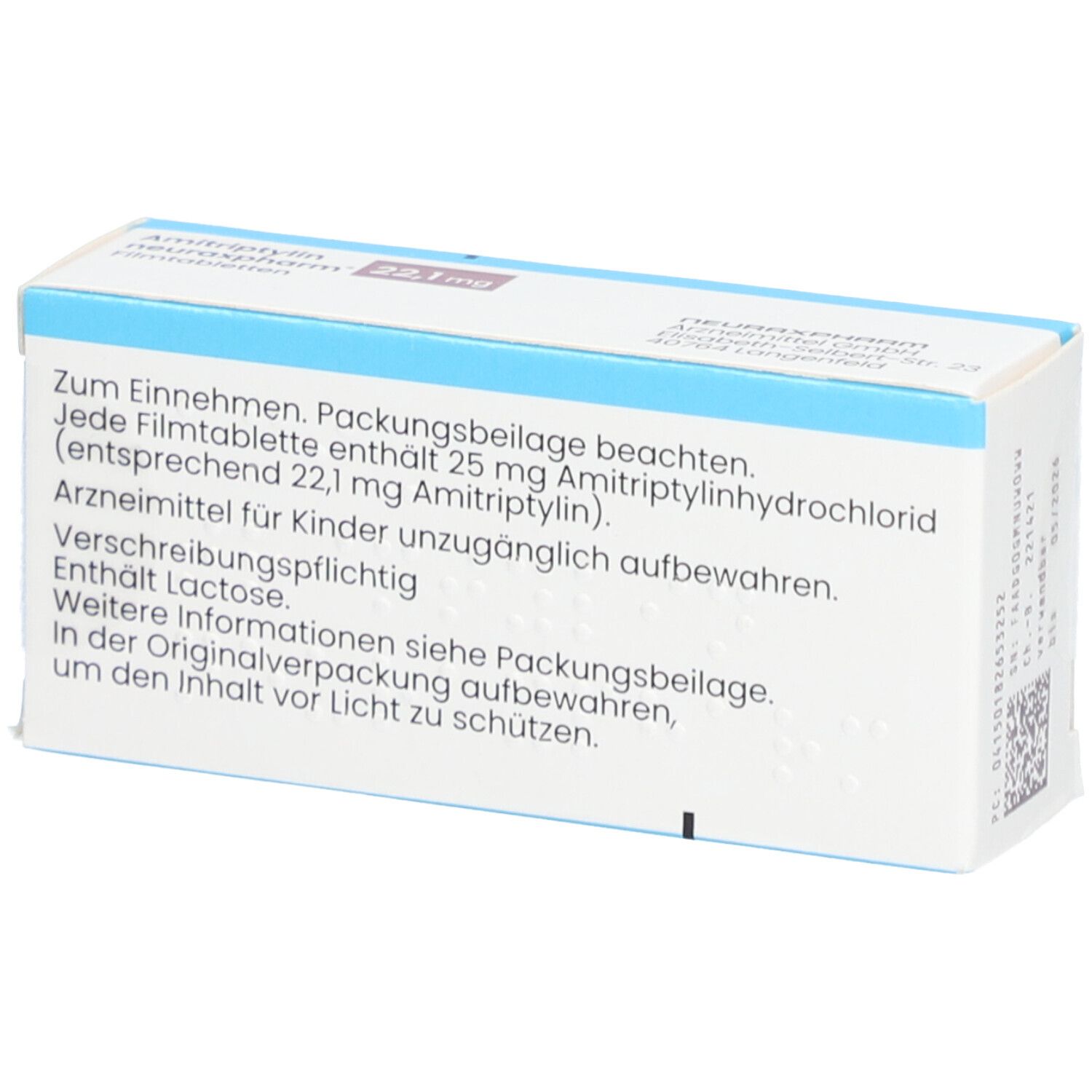 AMITRIPTYLIN neuraxpharm 22,1 mg Filmtabletten
