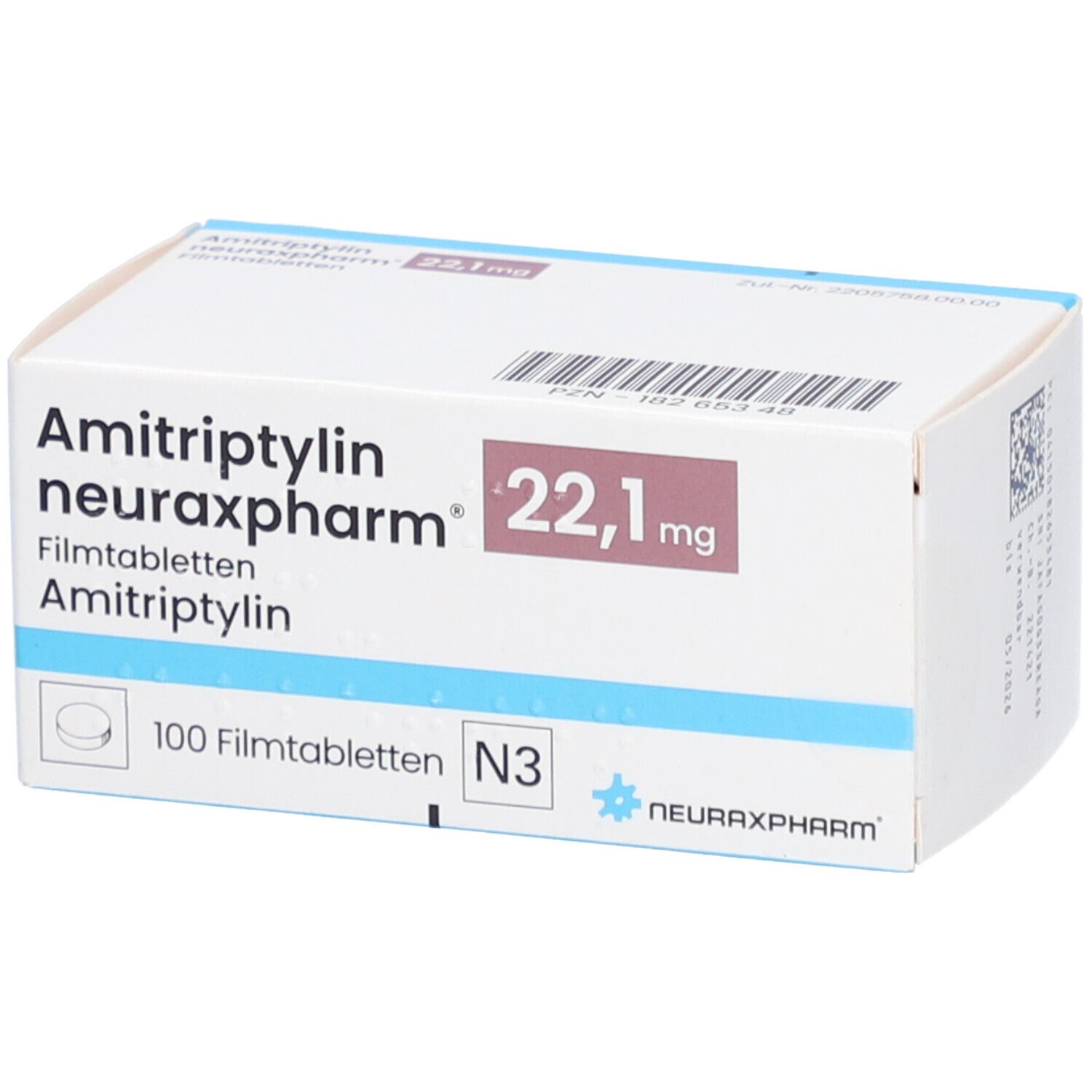 AMITRIPTYLIN neuraxpharm 22,1 mg Filmtabletten 100 St mit dem E-Rezept ...