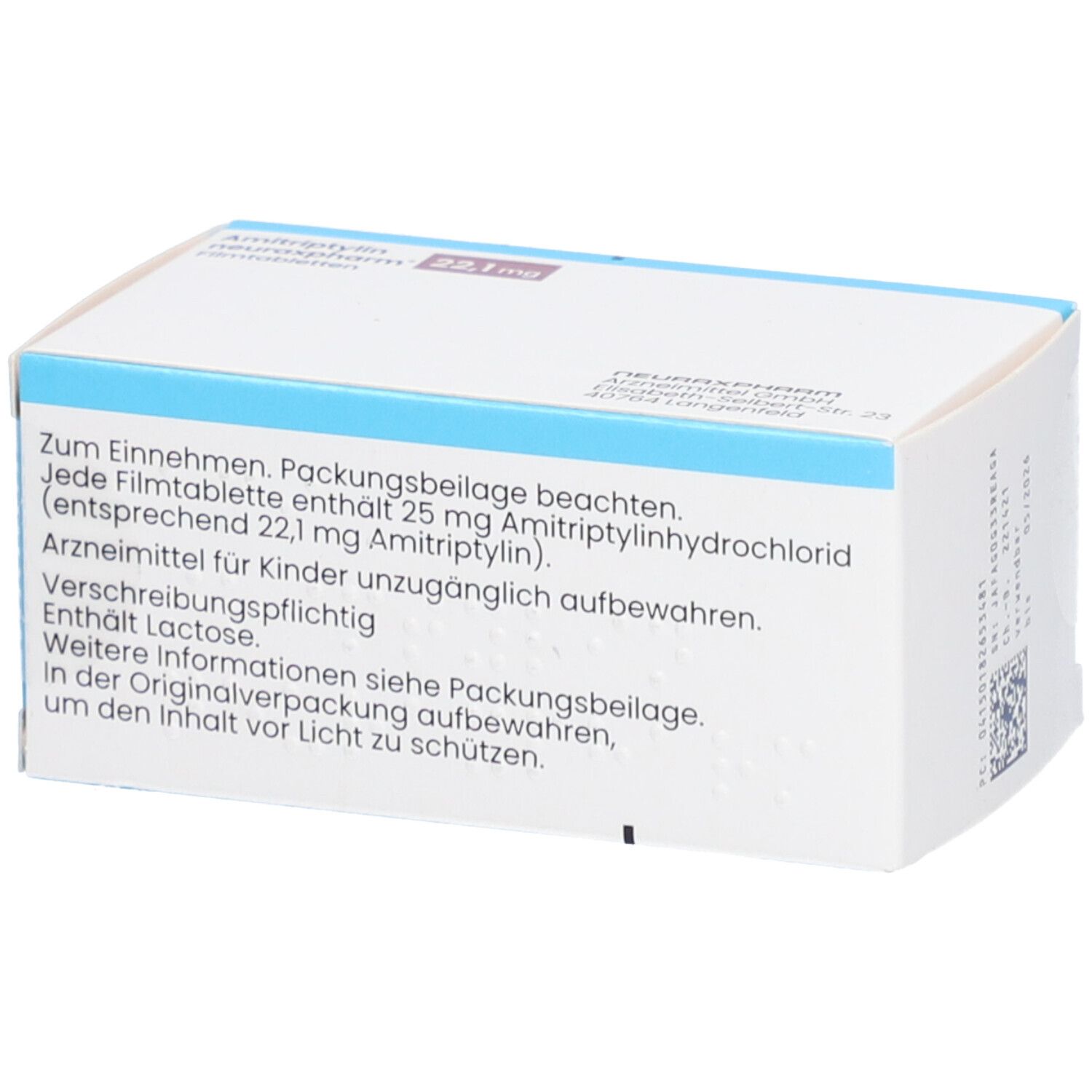 AMITRIPTYLIN neuraxpharm 22,1 mg Filmtabletten