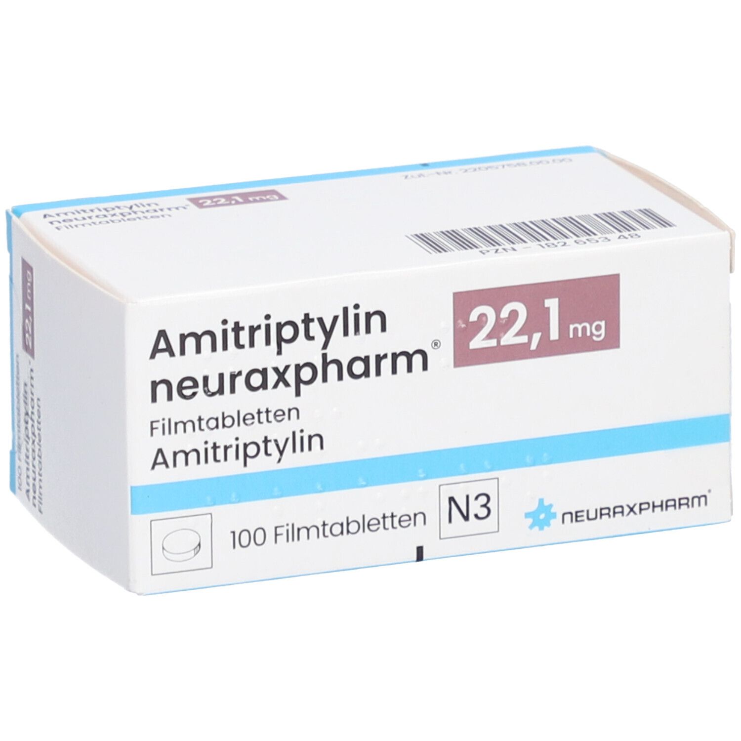 AMITRIPTYLIN neuraxpharm 22,1 mg Filmtabletten 100 St mit dem E-Rezept ...