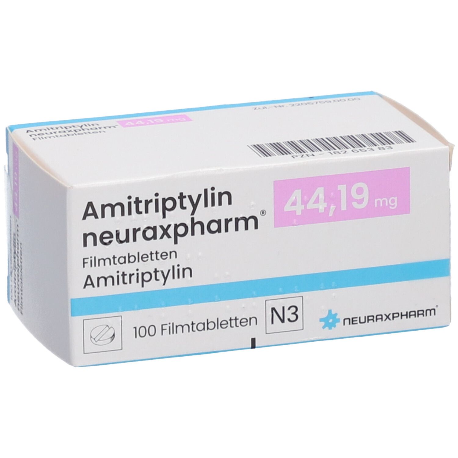 AMITRIPTYLIN neuraxpharm 44,19 mg Filmtabletten 100 St mit dem E-Rezept ...