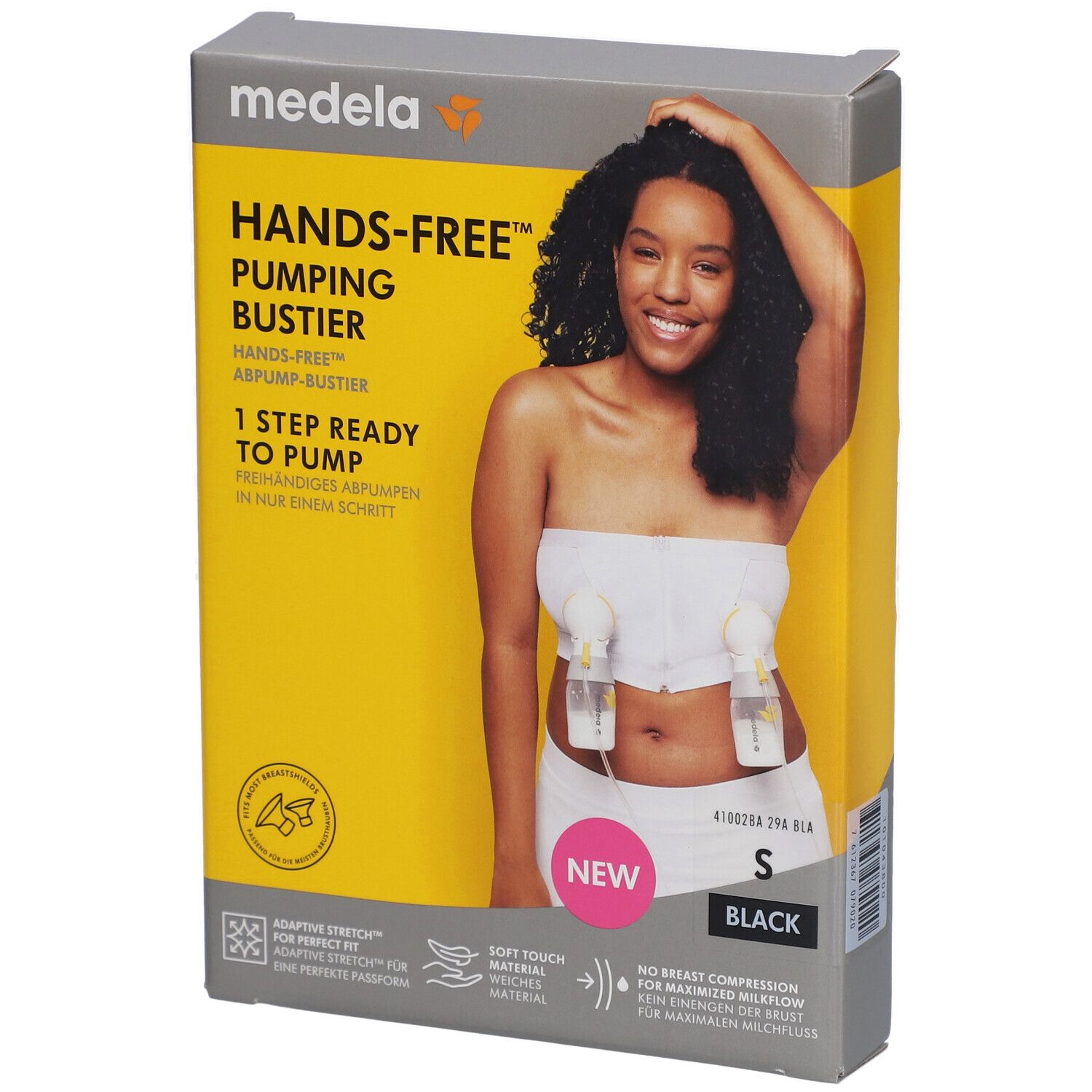 medela Hands-free™ Abpump-Bustier schwarz, Gr. S