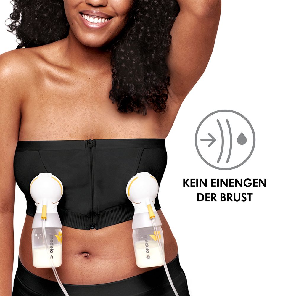 medela Hands-free™ Abpump-Bustier schwarz, Gr. M