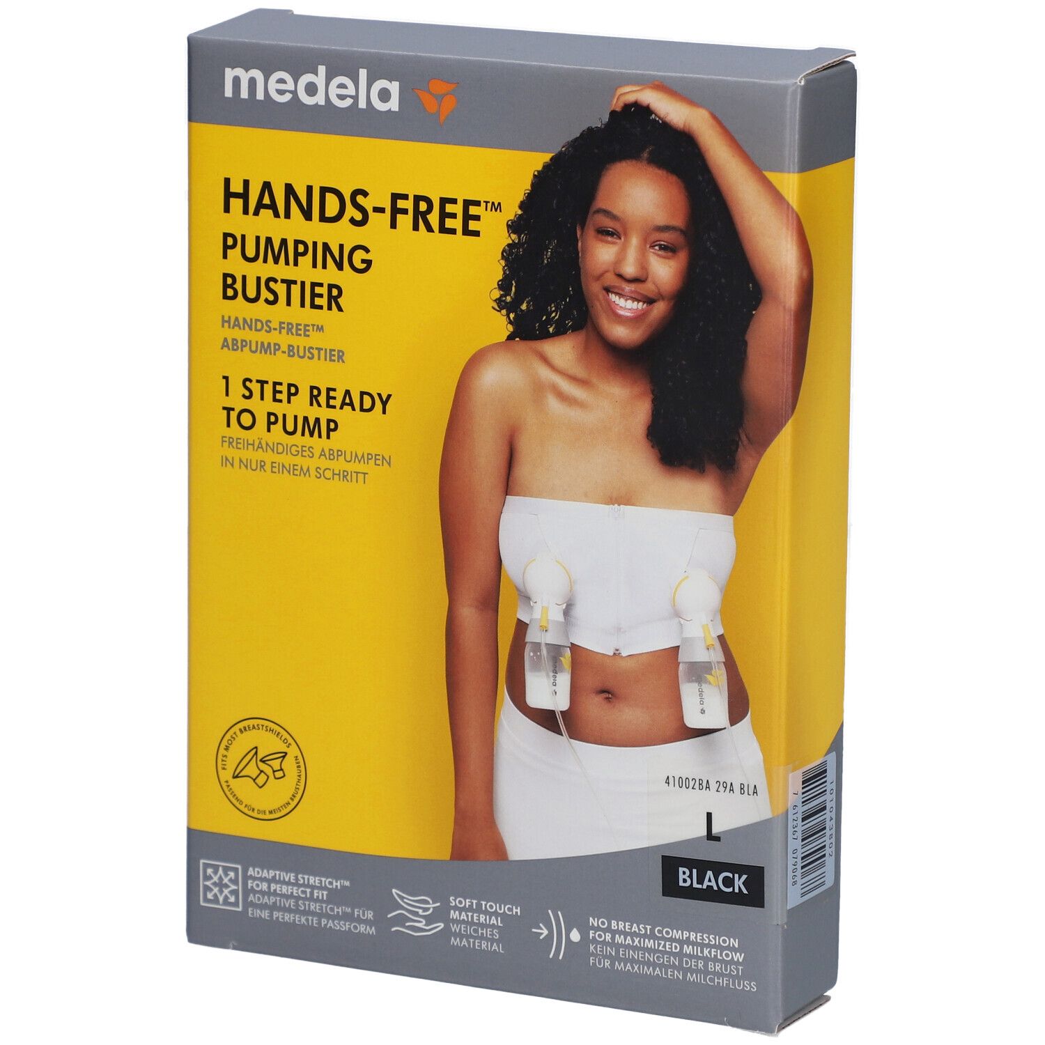 medela Hands-free™ Abpump-Bustier schwarz, Gr. L