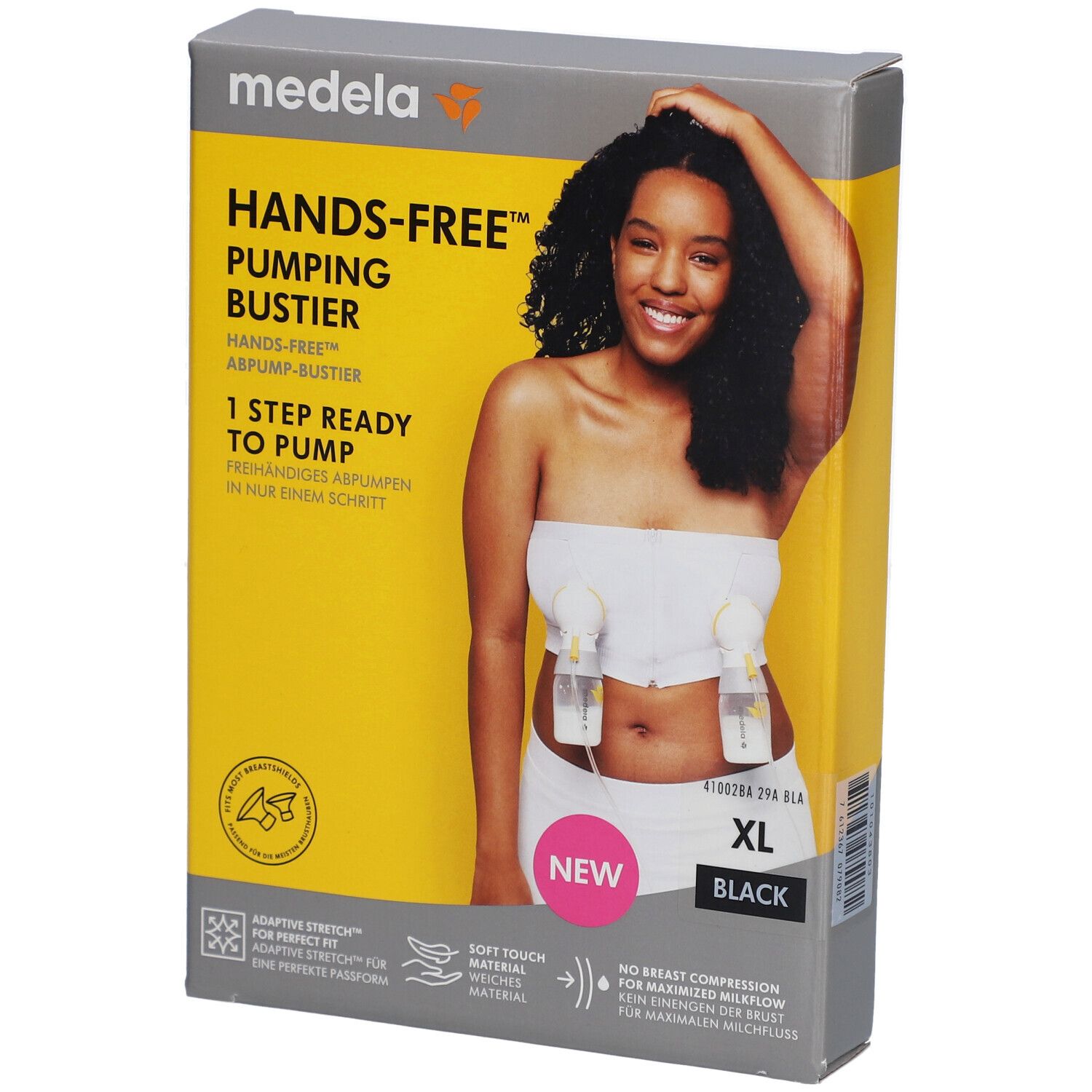 medela Hands-free™ Abpump-Bustier schwarz, Gr. XL