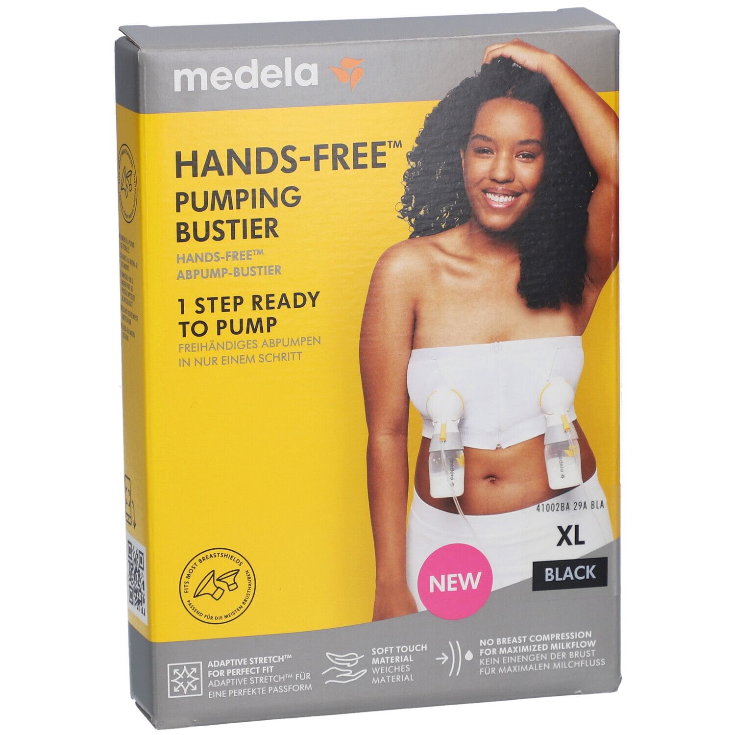 medela Hands-free™ Abpump-Bustier schwarz, Gr. XL