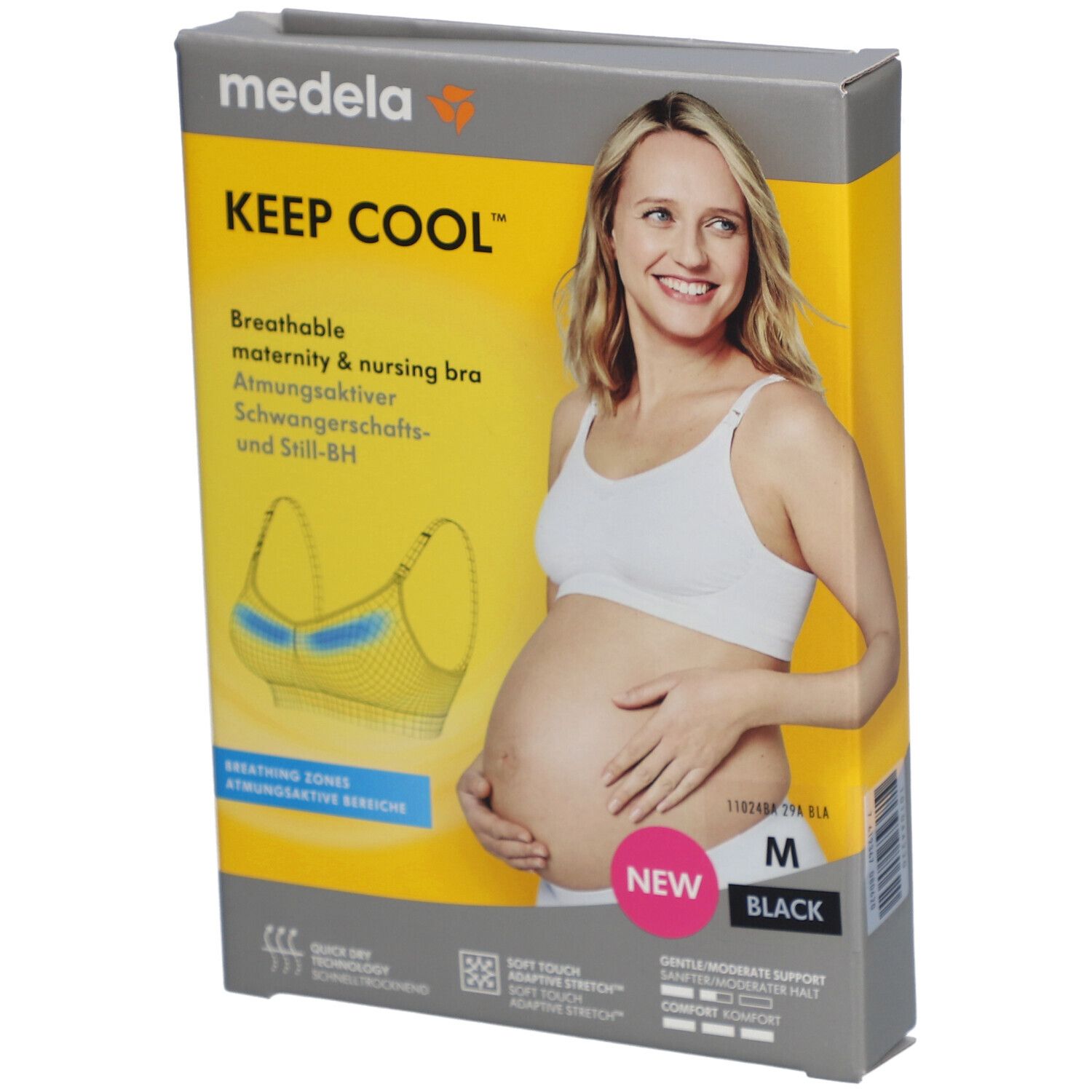 medela Keep Cool™ Schwangerschafts- und Still-BH schwarz, Gr. M