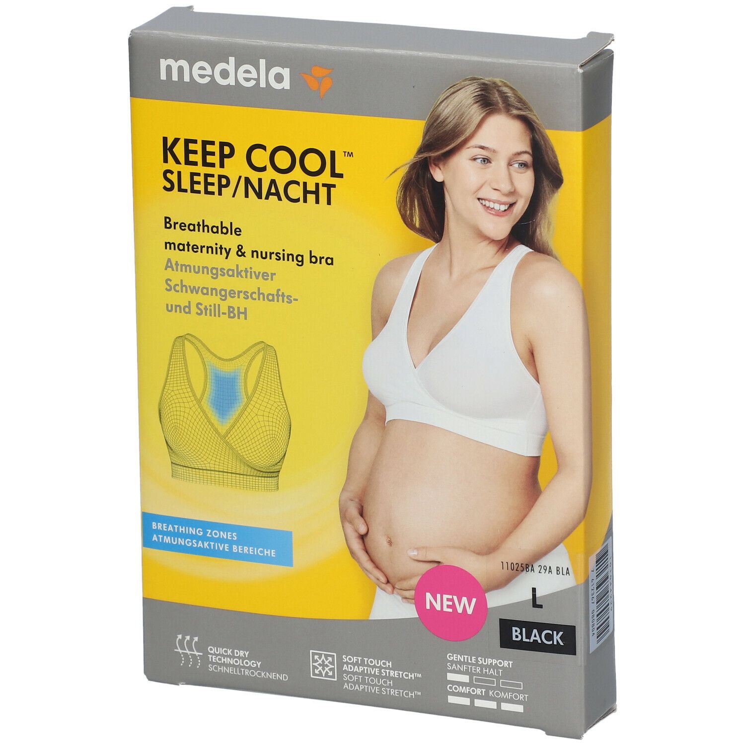 Medela Schwangerschafts- und Still-BH Gr. M Keep Cool, schwarz, 1 St  dauerhaft günstig online kaufen