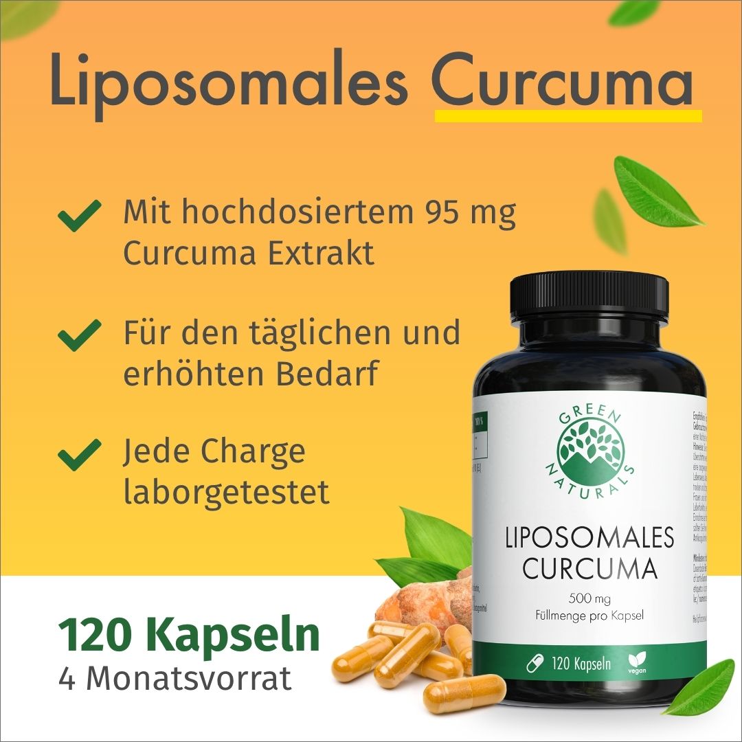 GREEN NATURALS Curcuma Extrakt liposomal vegan