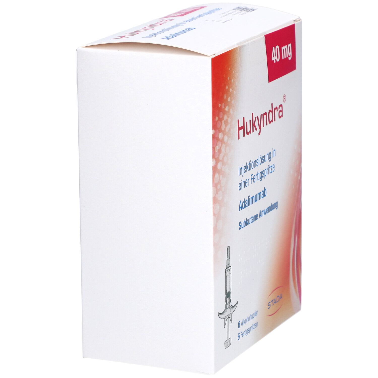 Hukyndra 40 mg/0,4 ml Inj.-Lösung in Fertigspritze 6x0,4 Injektionslösung