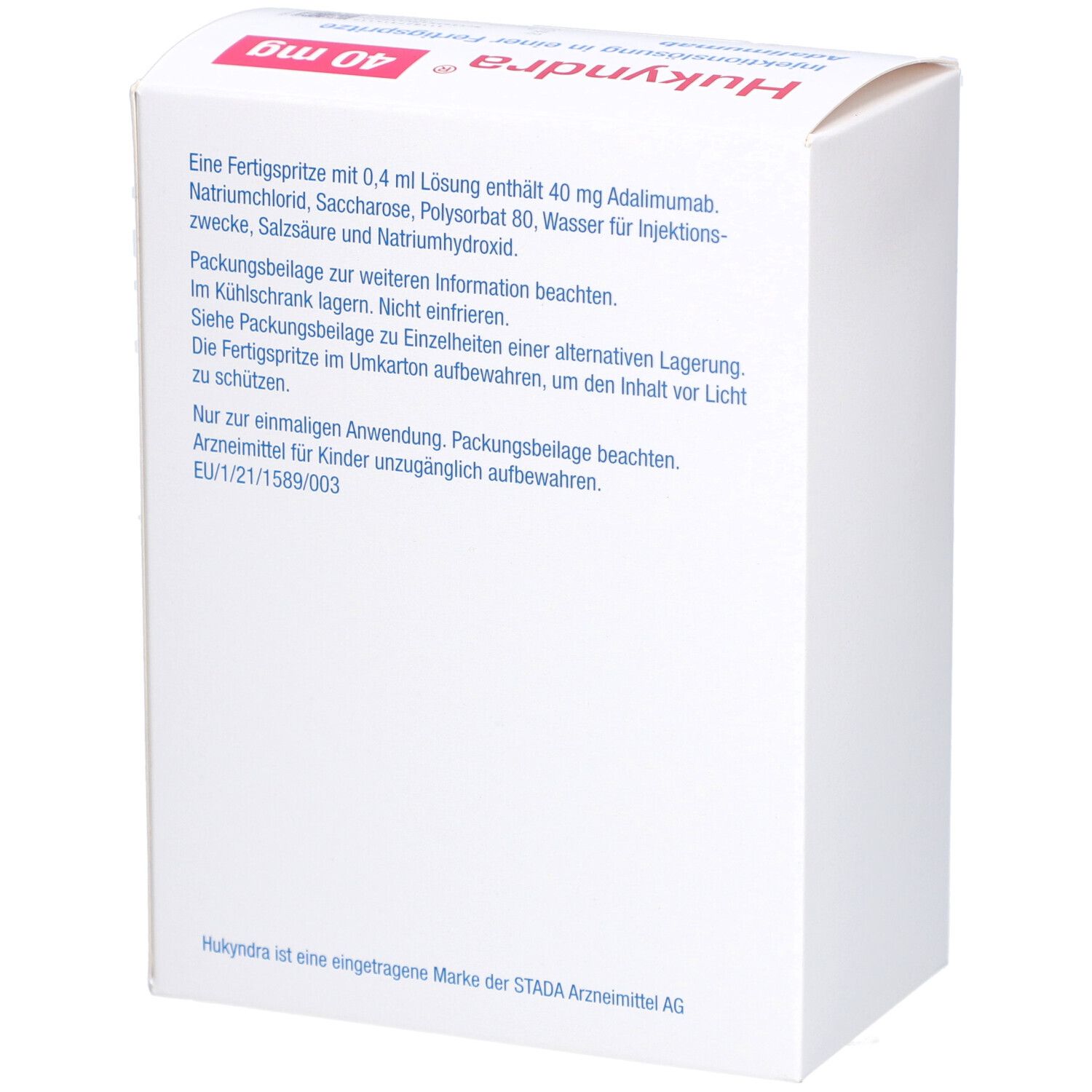 HUKYNDRA 40 mg/0,4 ml Inj.-Lösung in Fertigspritze
