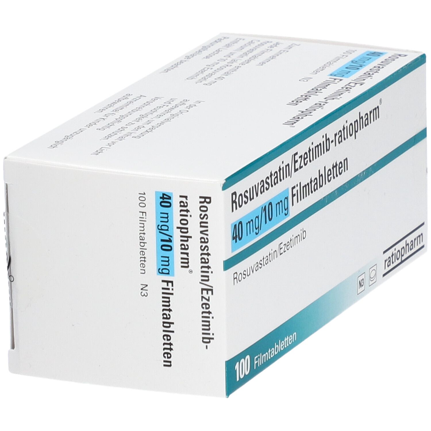 ROSUVASTATIN/Ezetimib-ratiopharm 40 mg/10 mg FTA 30 St Filmtabletten