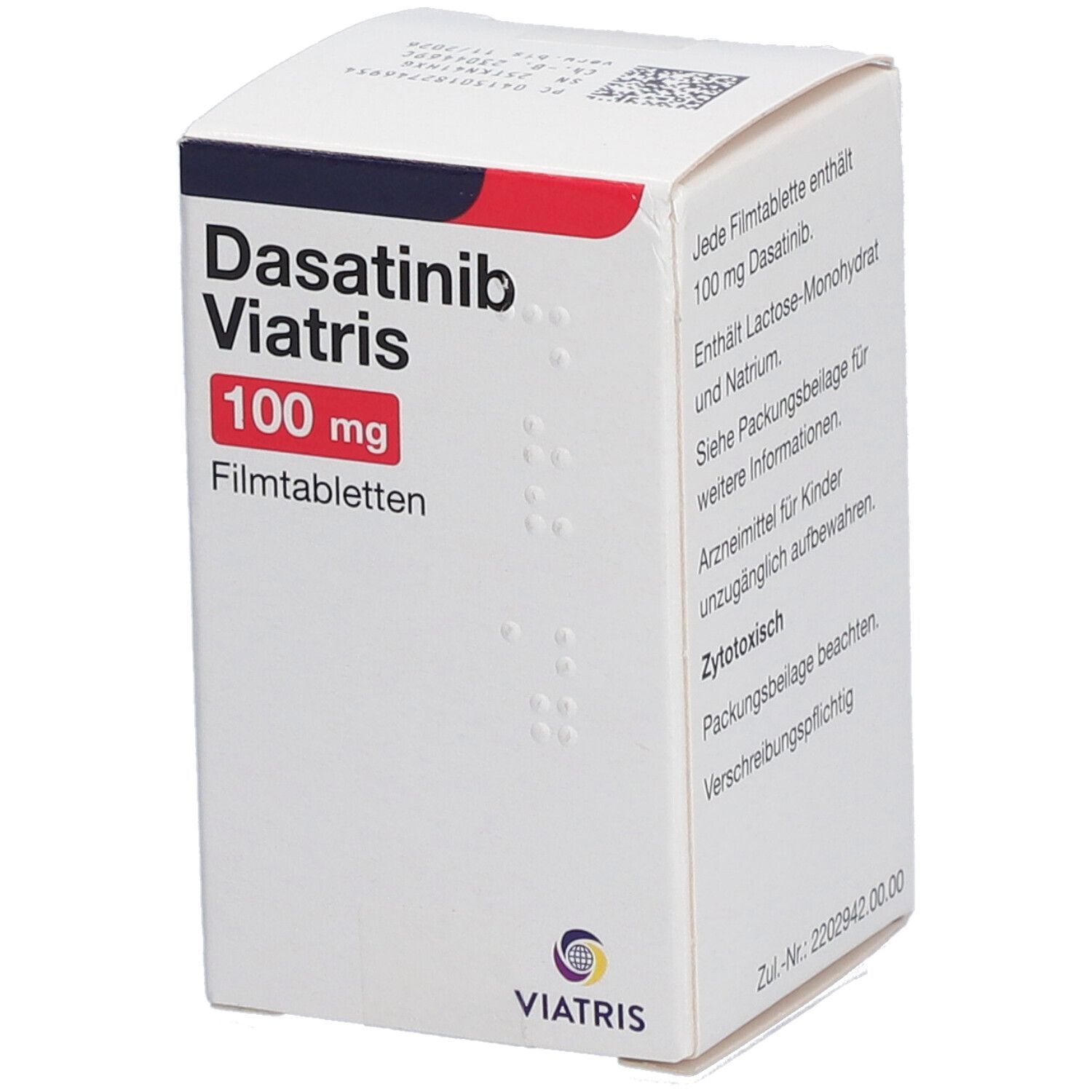 Dasatinib Viatris 100 mg Filmtabletten 30 St