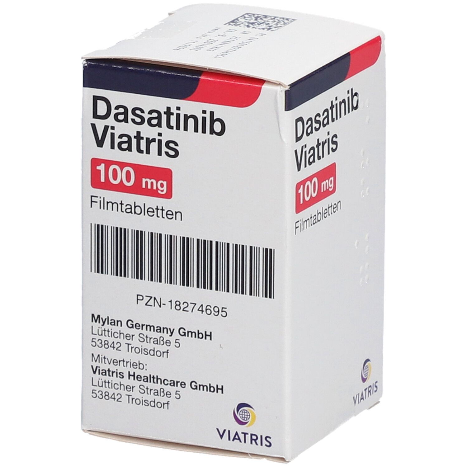 Dasatinib Viatris 100 Mg Filmtabletten 30 St Mit Dem E Rezept Kaufen