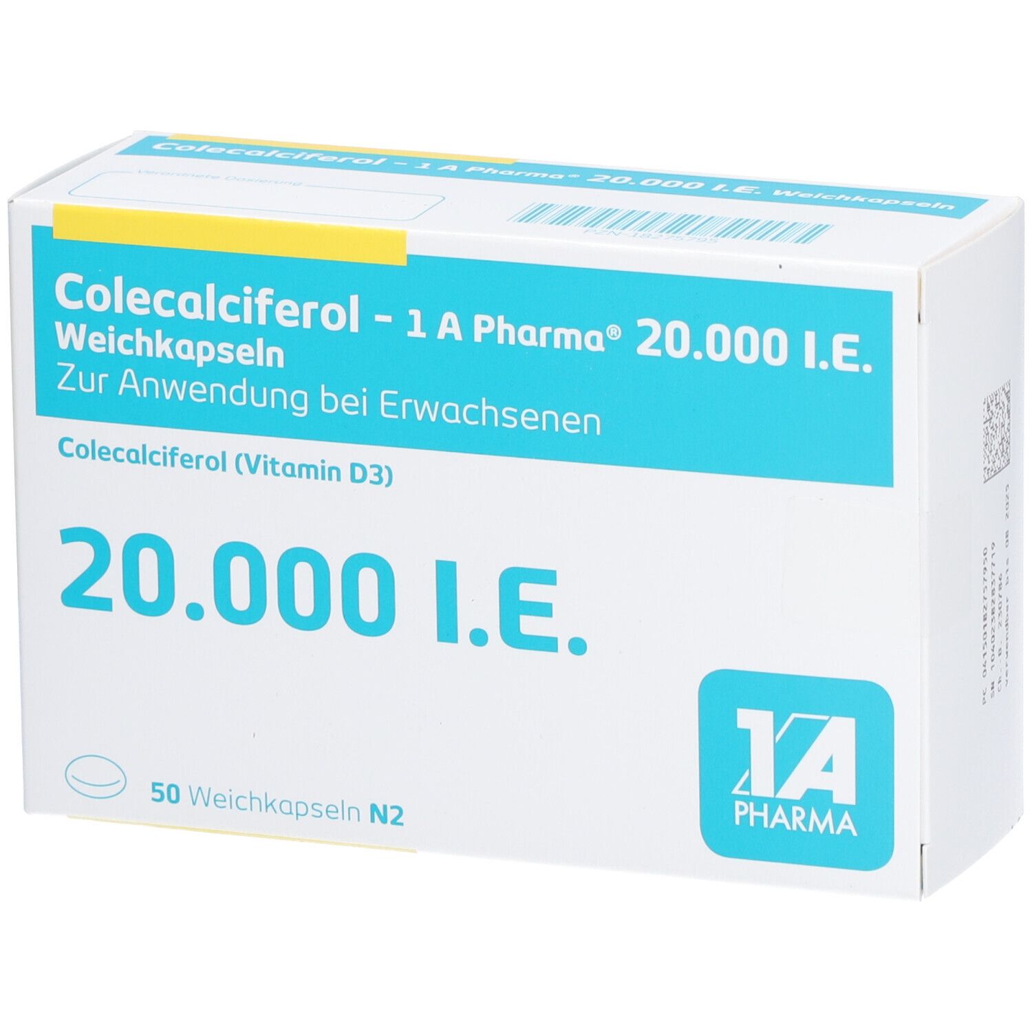 COLECALCIFEROL-1A Pharma 20.000 I.E. Weichkapseln