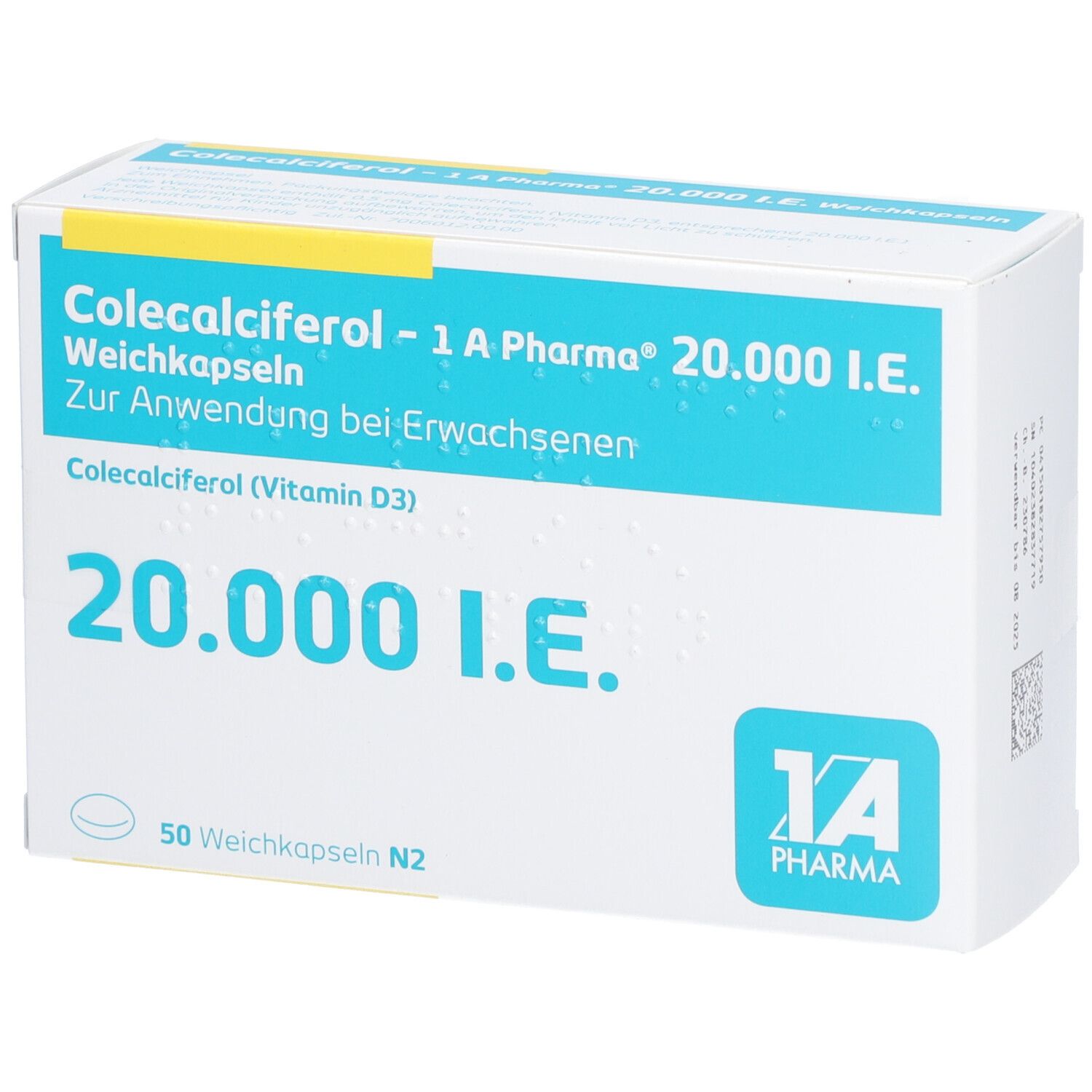 COLECALCIFEROL-1A Pharma 20.000 I.E. Weichkapseln