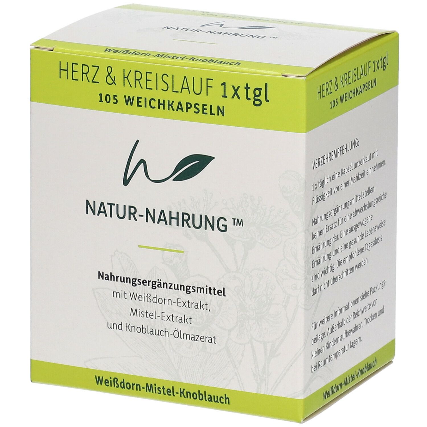 Natur-Nahrung Herz & Kreislauf 1x tgl.Weichkapseln