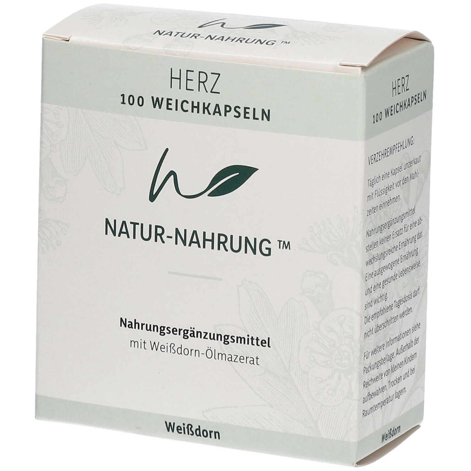 Natur-Nahrung Herz Weißdorn Weichkapseln