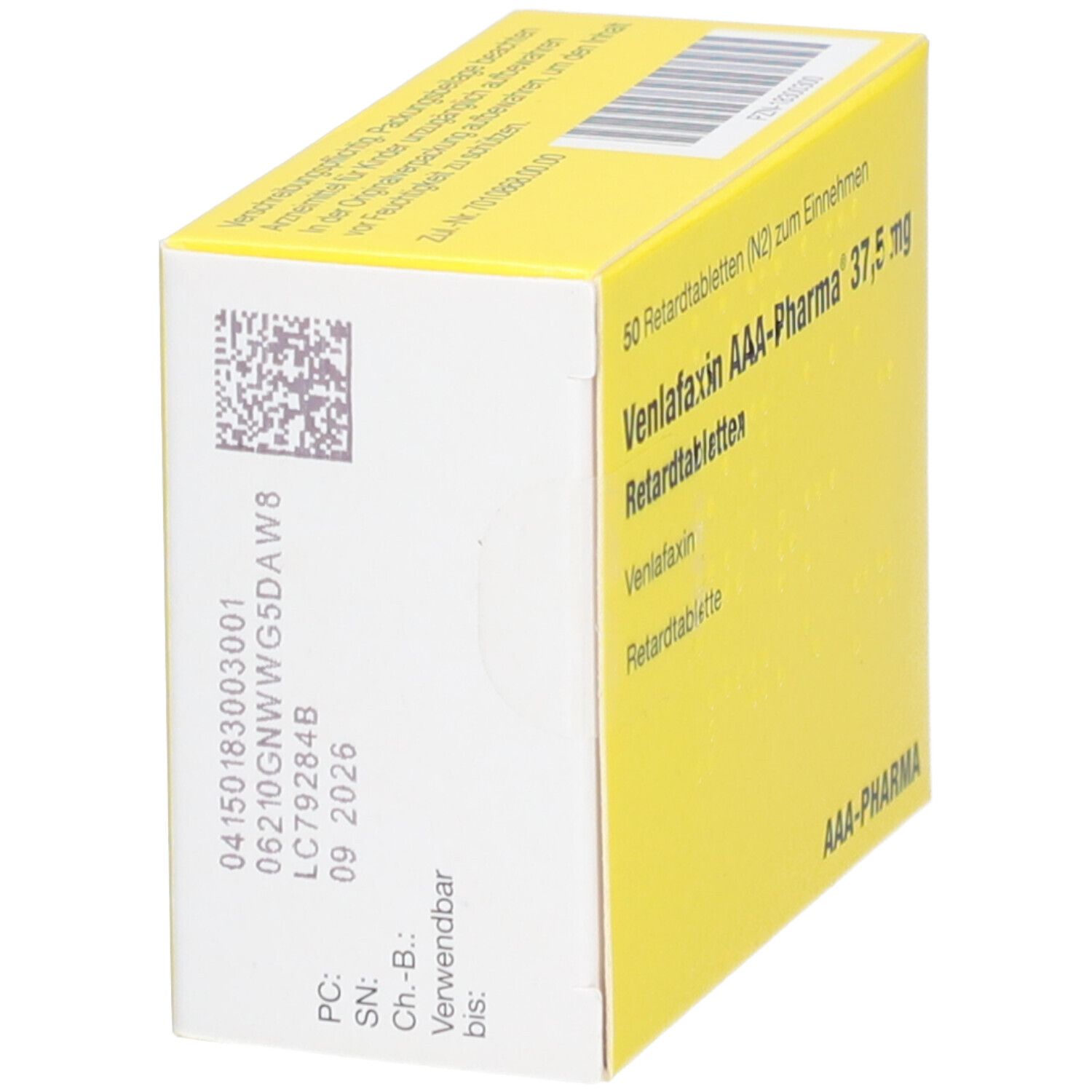 VENLAFAXIN AAA-Pharma 37,5 mg Retardtabletten