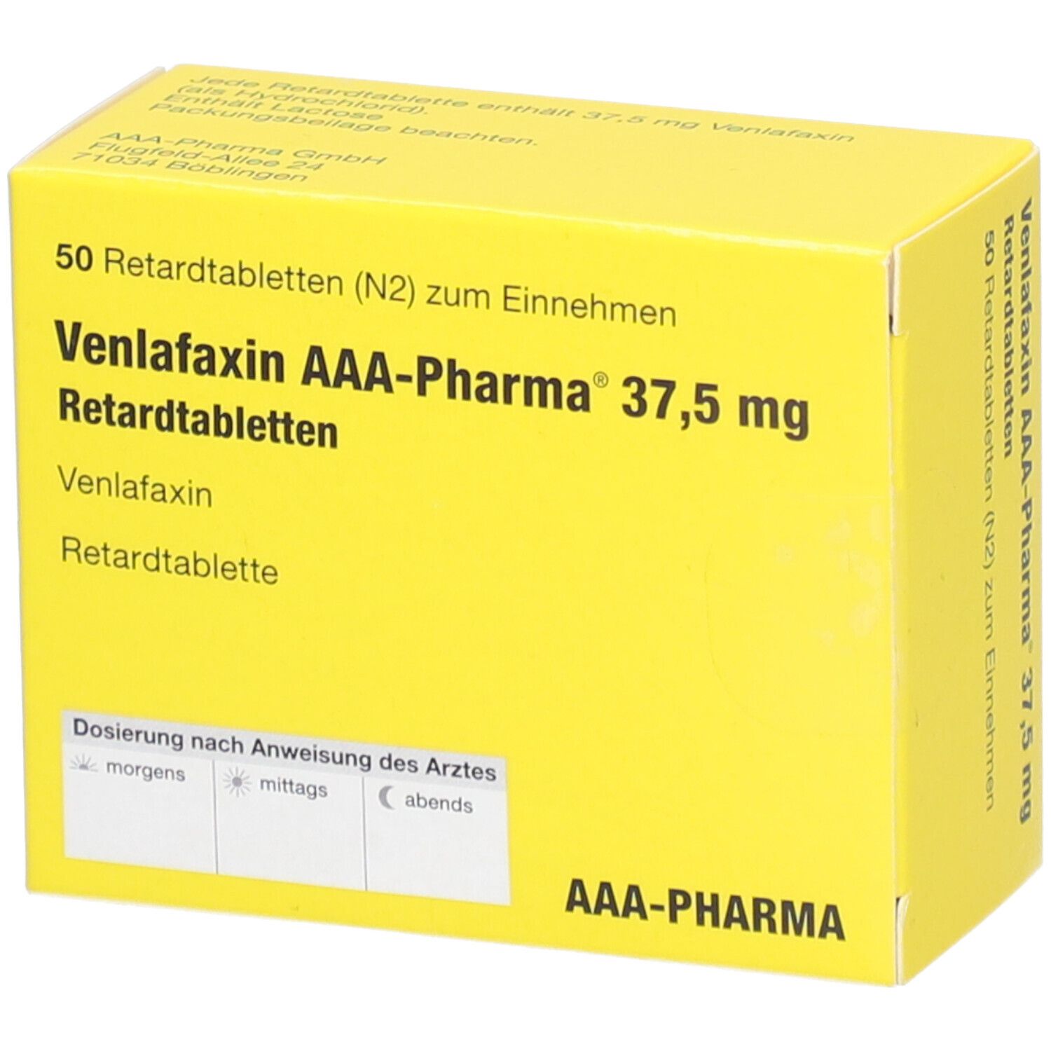 VENLAFAXIN AAA-Pharma 37,5 mg Retardtabletten