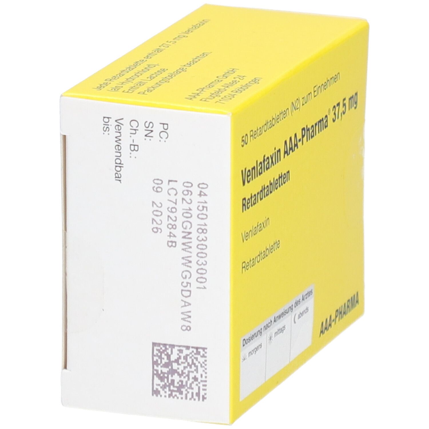 VENLAFAXIN AAA-Pharma 37,5 mg Retardtabletten