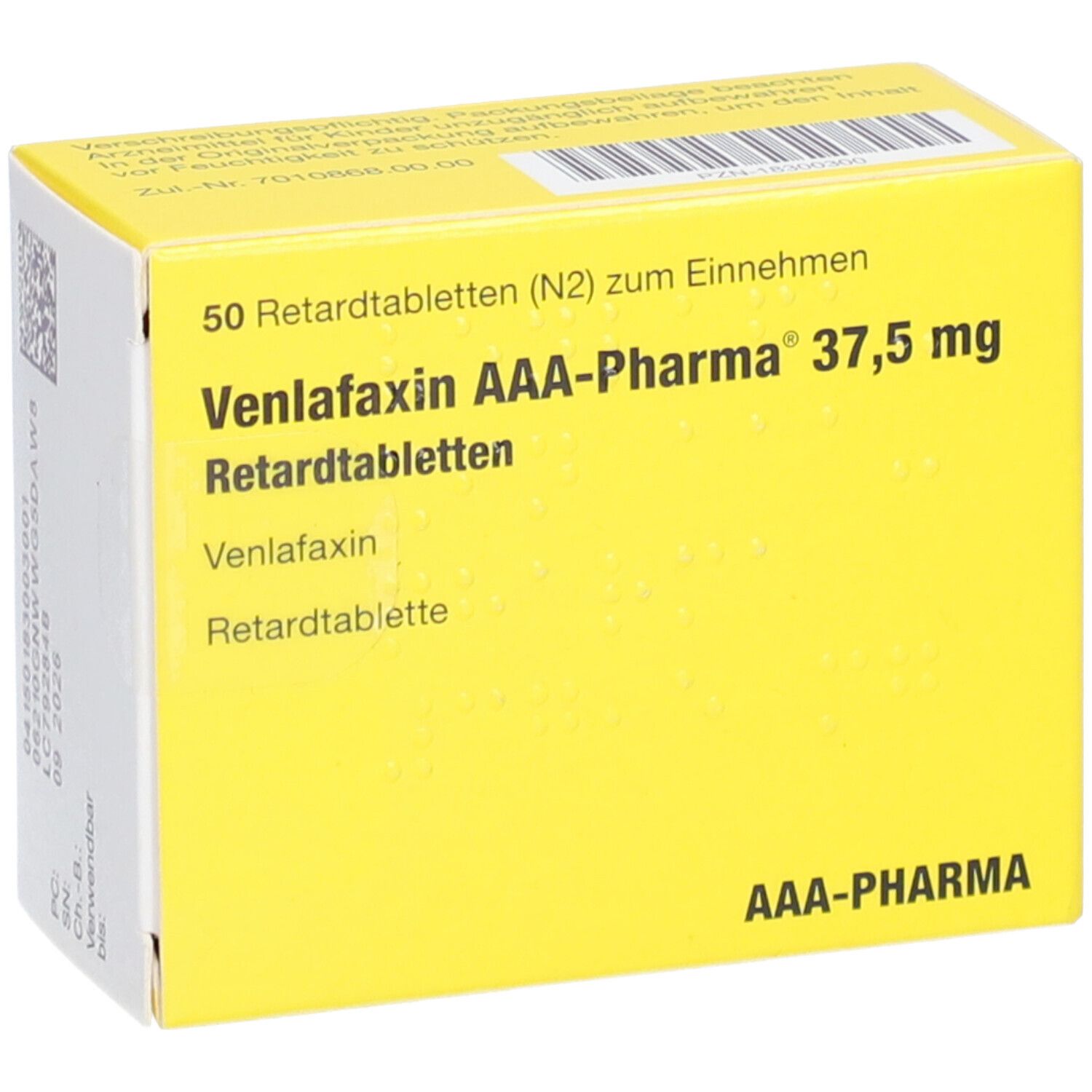 VENLAFAXIN AAA-Pharma 37,5 mg Retardtabletten