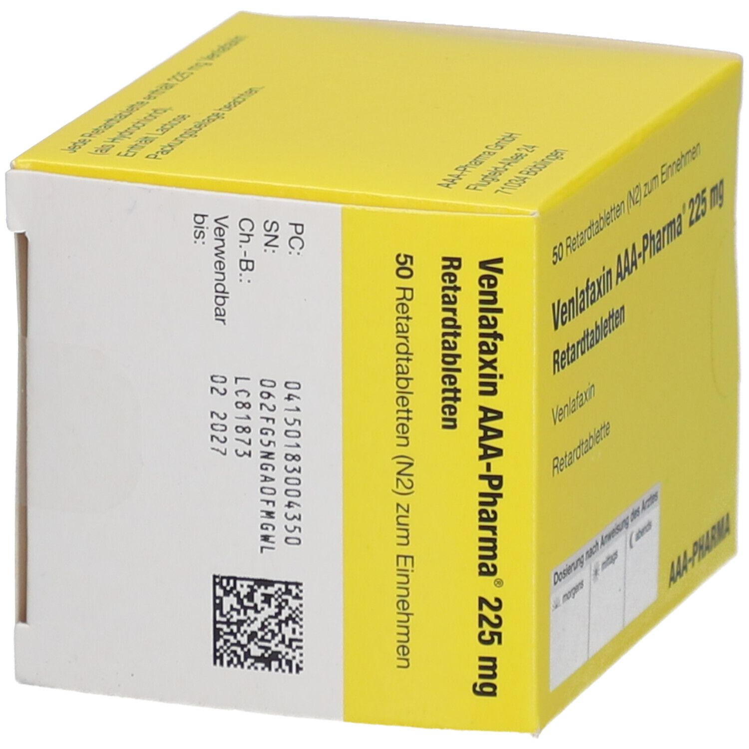 VENLAFAXIN AAA-Pharma 225 mg Retardtabletten