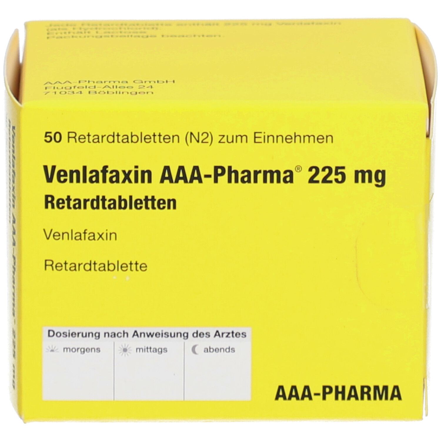 VENLAFAXIN AAA-Pharma 225 mg Retardtabletten