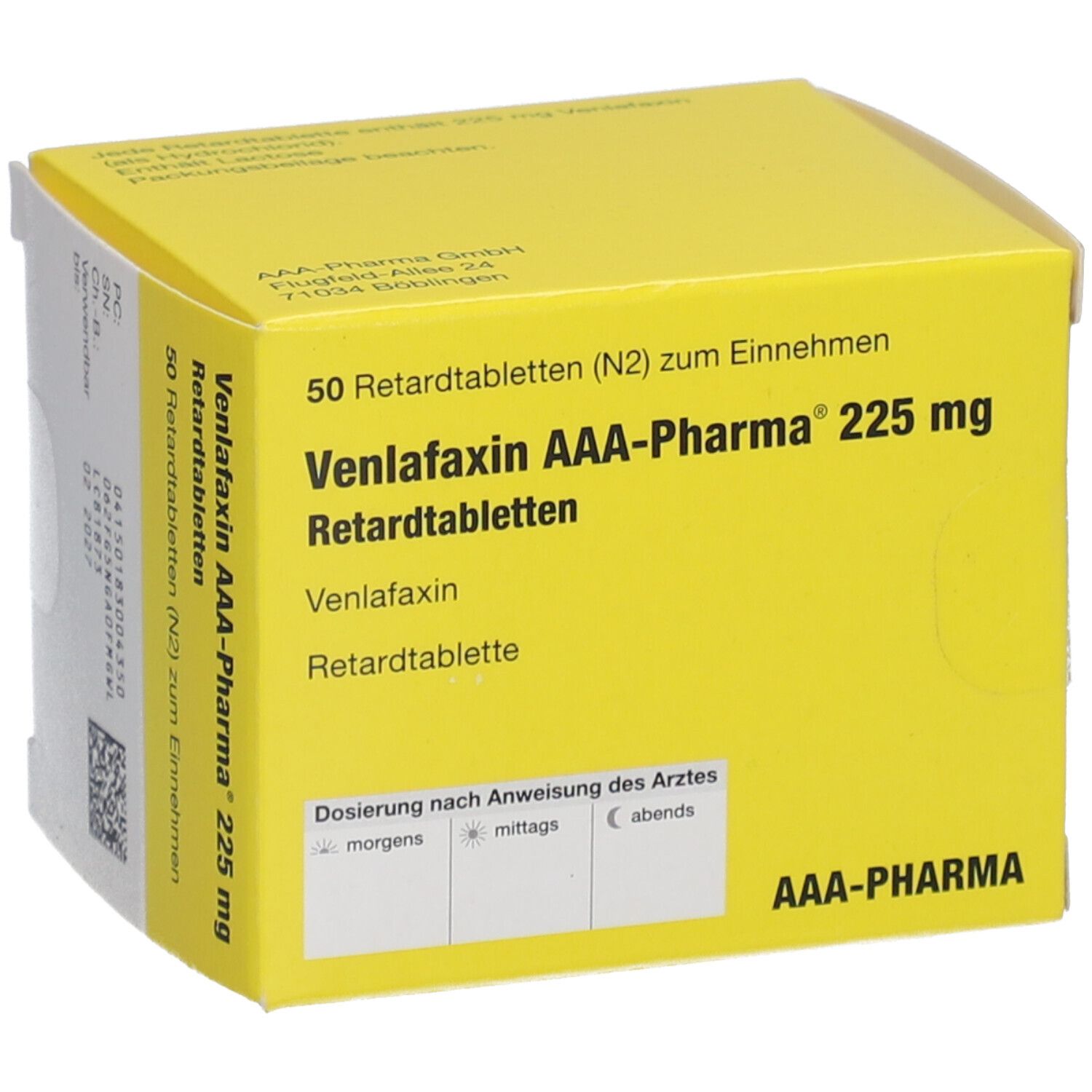 VENLAFAXIN AAA-Pharma 225 mg Retardtabletten