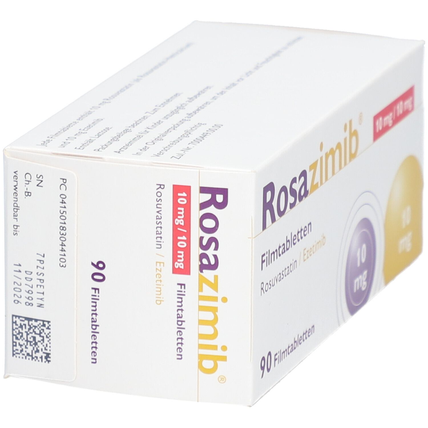 Rosazimib 10 mg/10 mg Filmtabletten 90 St