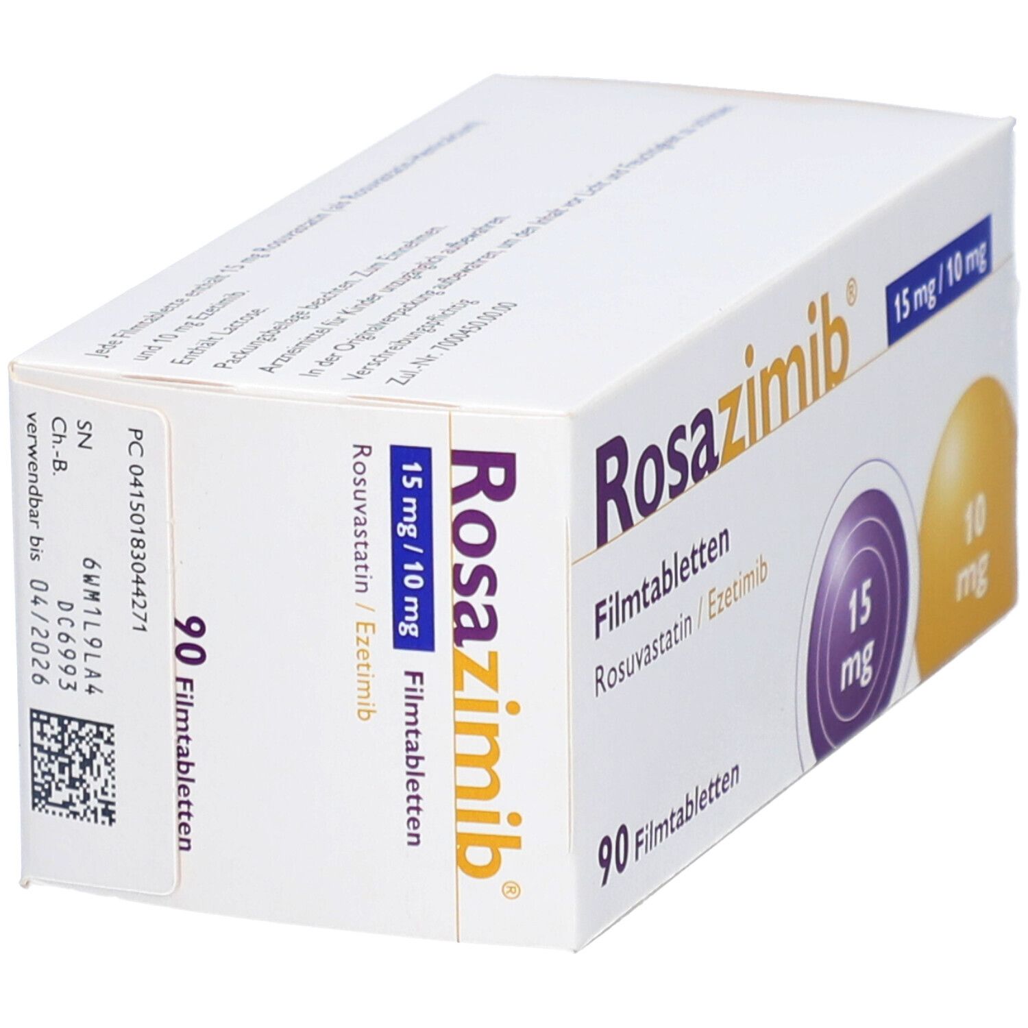 Rosazimib 15 mg/10 mg Filmtabletten 90 St